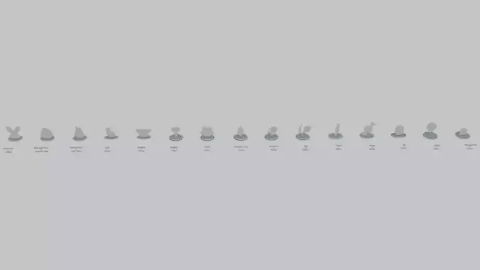 Easter Joy Pack Emoji Statues 3D print model