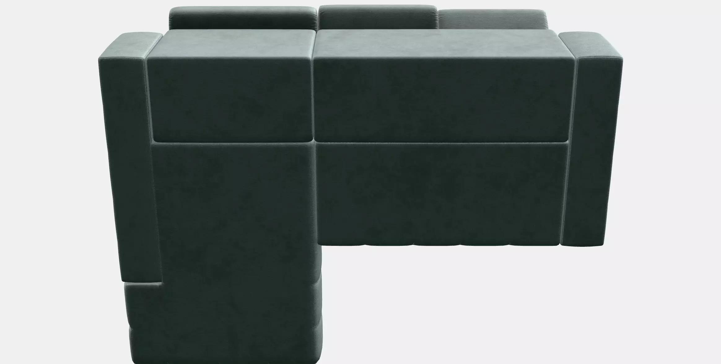 7549 upholstered corner set with footrest left 3D model_5