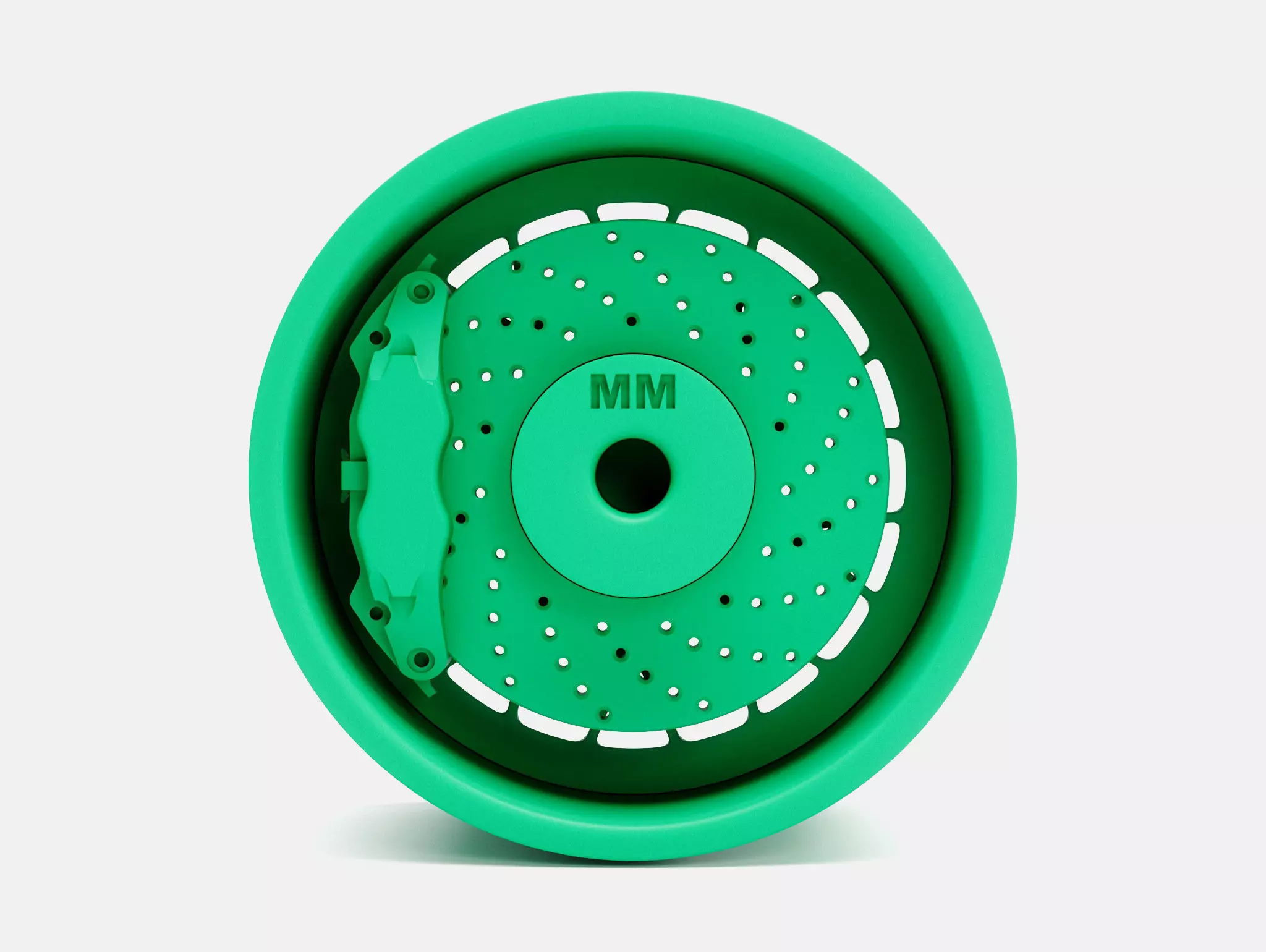 18x13 BBS E87 Wheel and Brake 3D print model_4