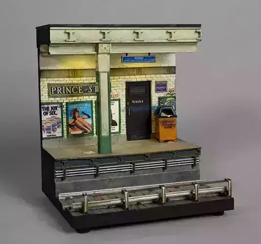 subway miniature DIORAMA 3D print model