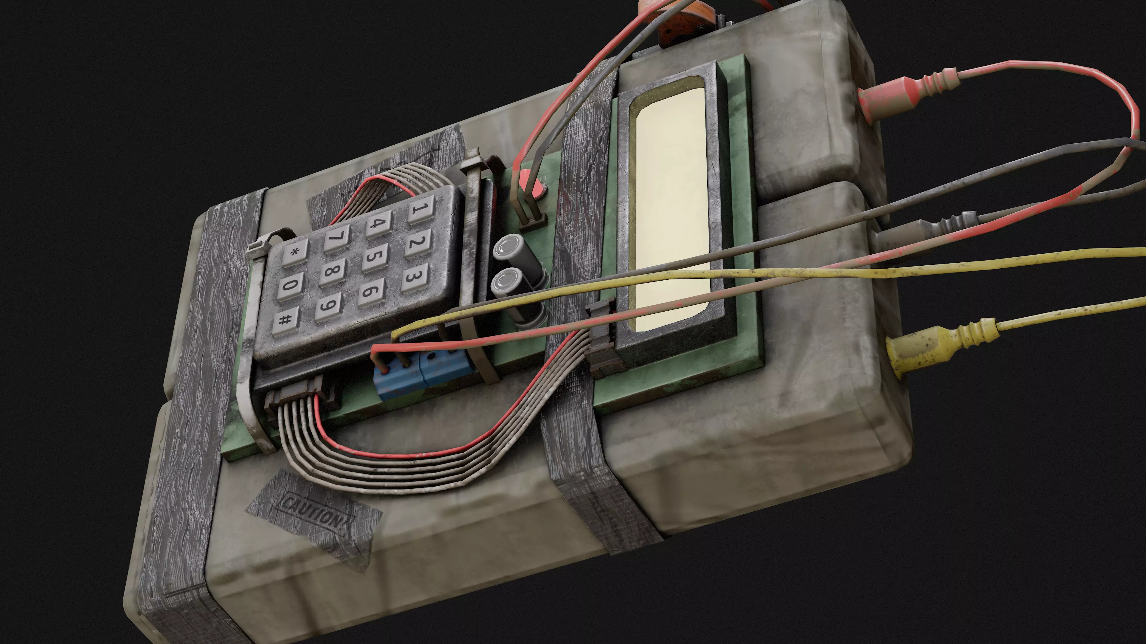 C4 Bomb Game Ready Model Low-poly 3D model_7