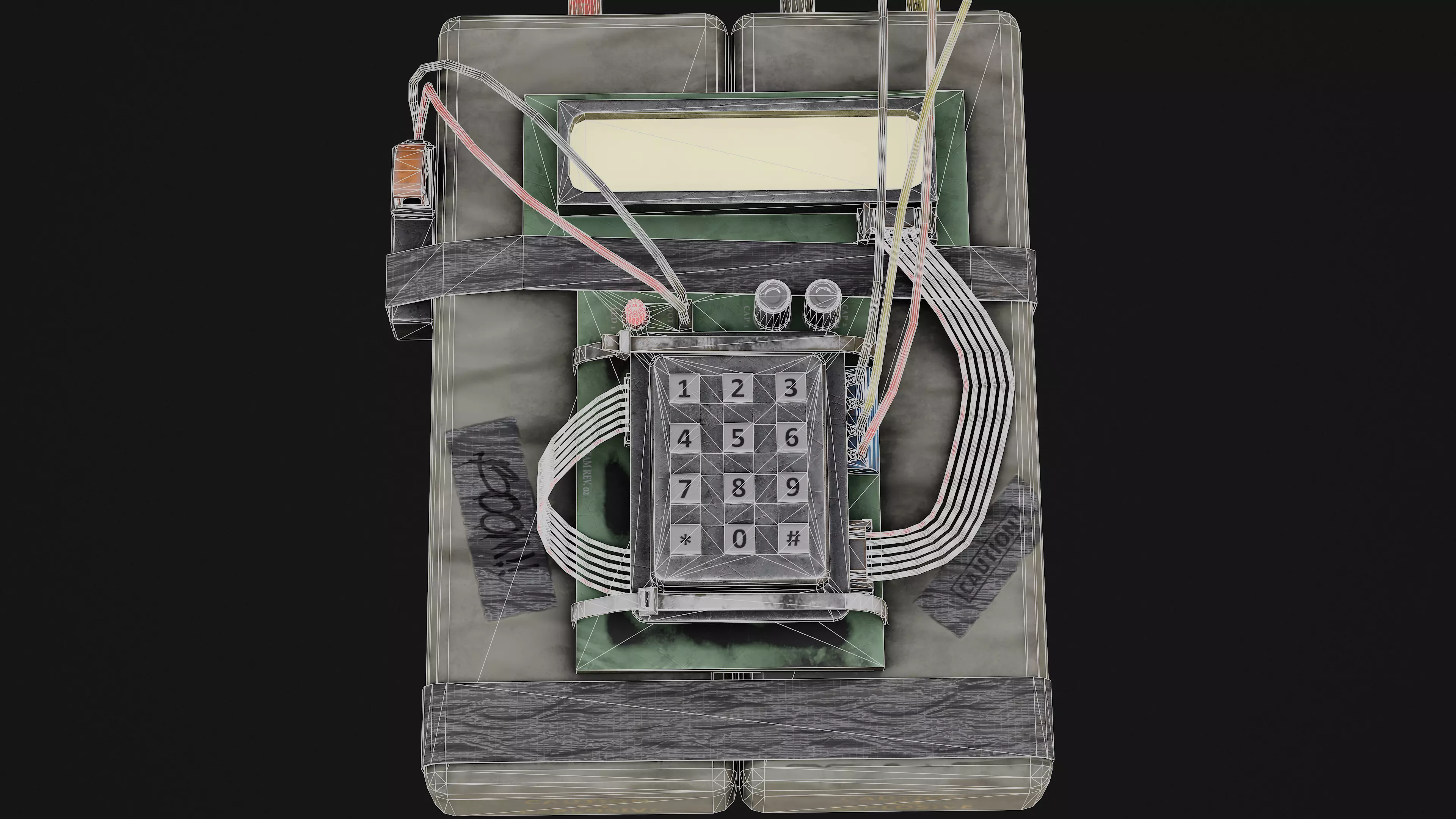 C4 Bomb Game Ready Model Low-poly 3D model_8