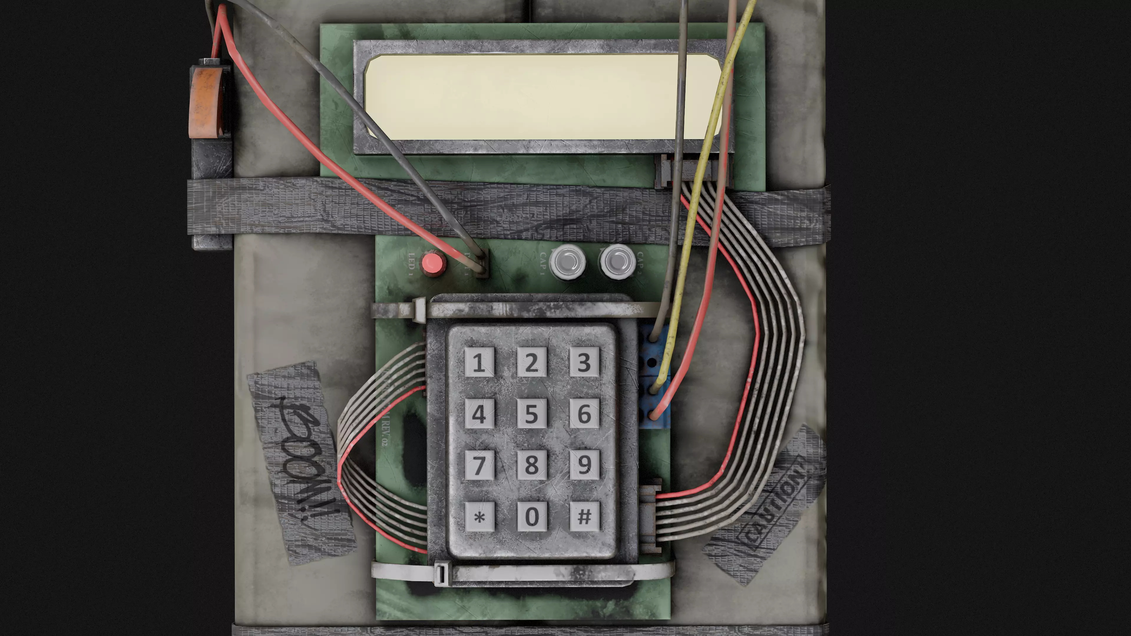 C4 Bomb Game Ready Model Low-poly 3D model_5