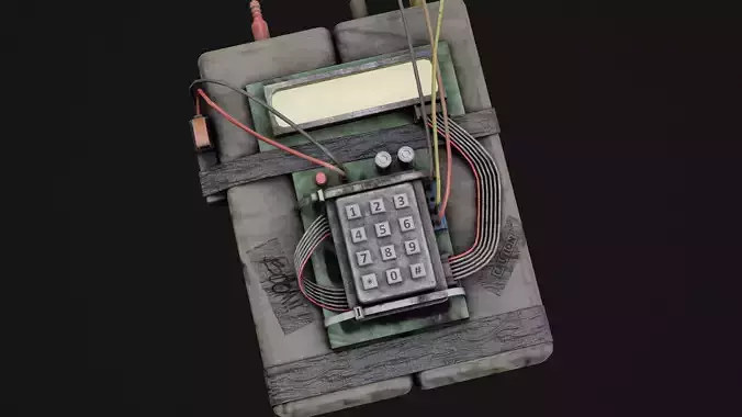 C4 Bomb Game Ready Model Low-poly 3D model
