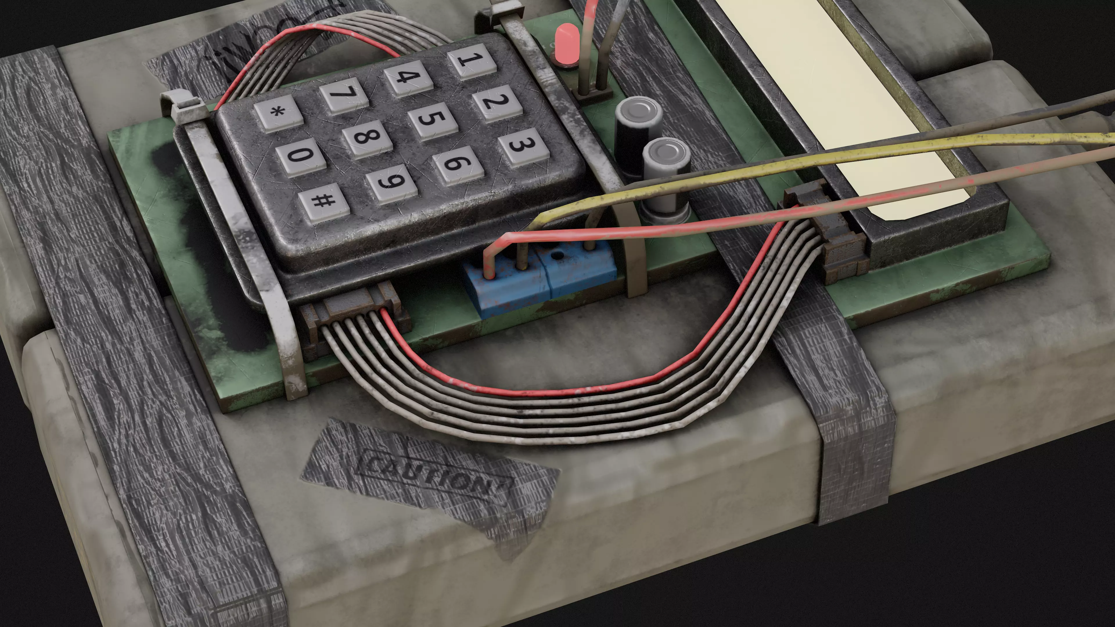 C4 Bomb Game Ready Model Low-poly 3D model_2