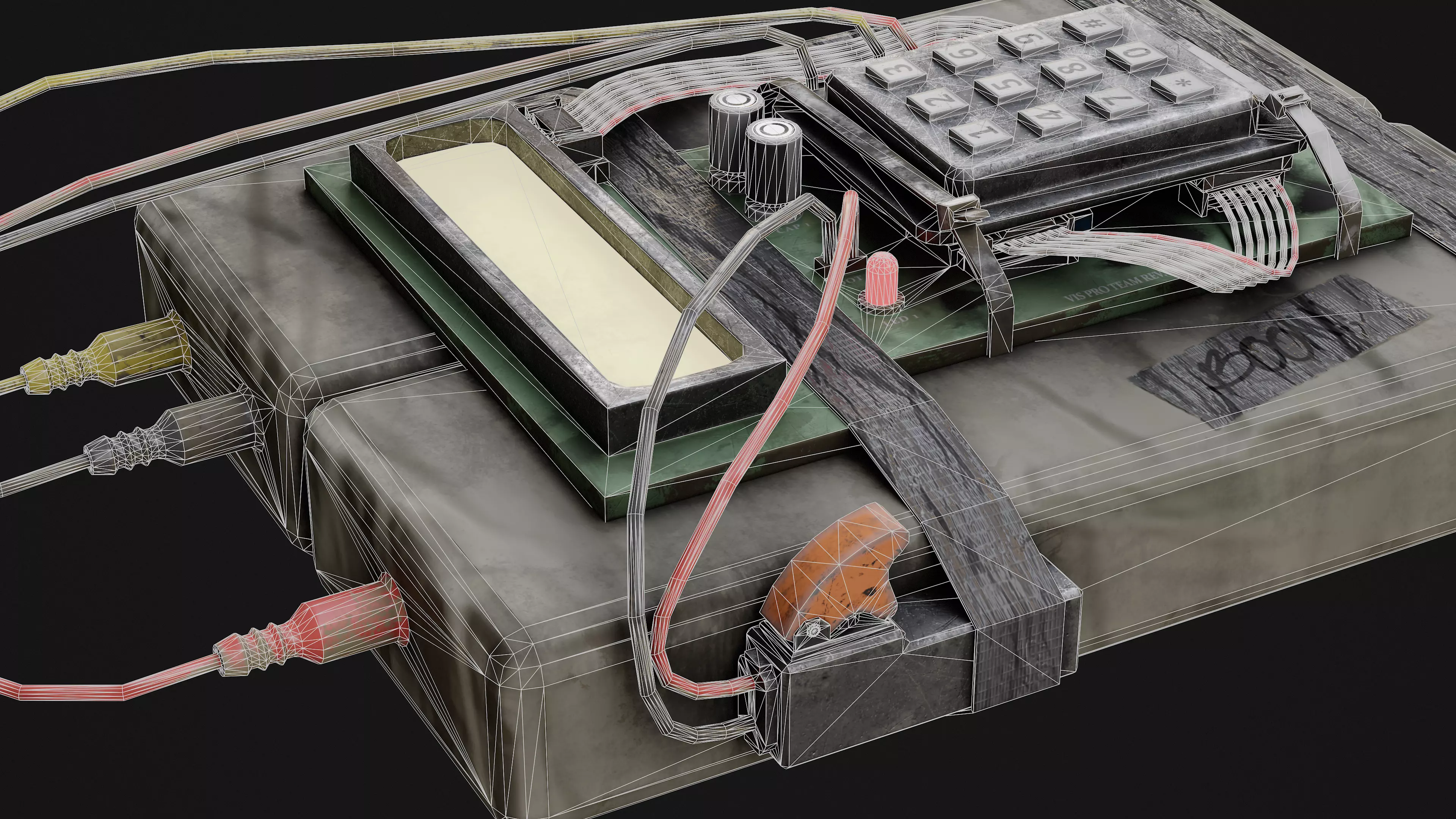 C4 Bomb Game Ready Model Low-poly 3D model_9