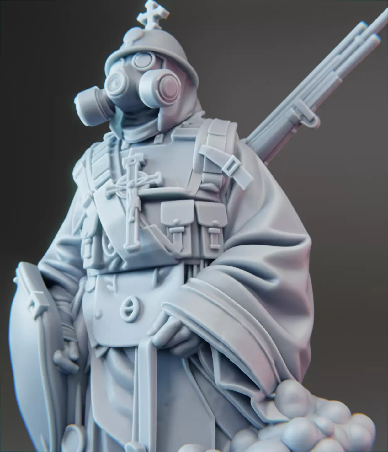 Chaplain-Attendant Vos - Zug 7 Warband - Trench Cleric 3D print model_2