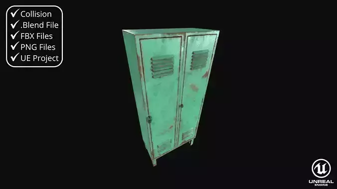 Lockers with padlock