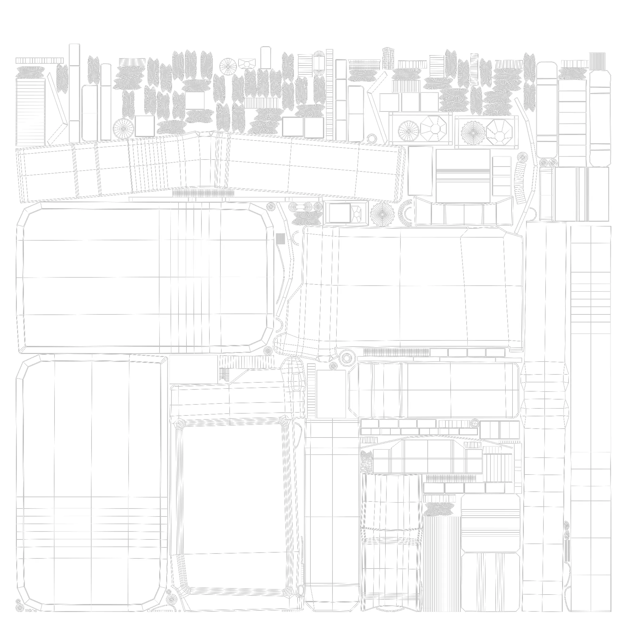 Sci Fi Walkie Talkie Low Poly Game Asset  PBR Textured Low-poly 3D model_9