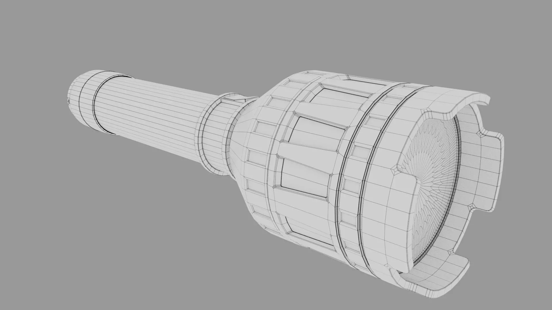 Hand Light Low Poly Game Model  PBR Textured Low-poly 3D model_8