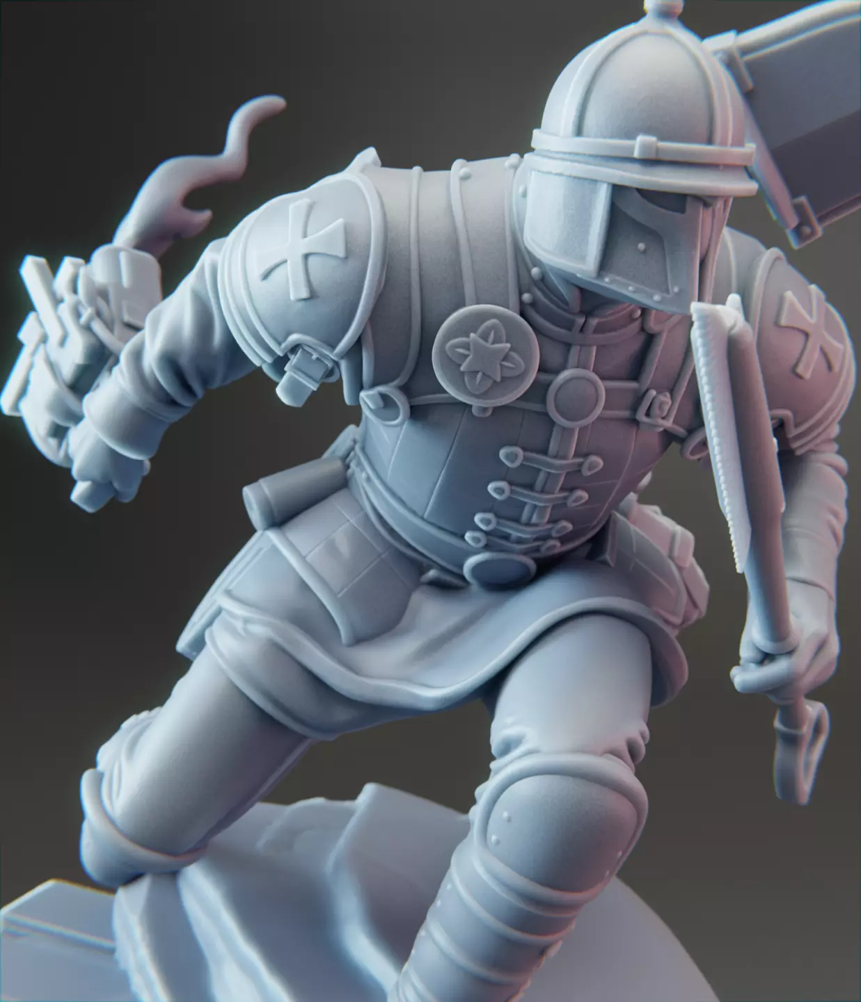 Grenadier Gustl - Zug 7 Warband - Combat Engineer 3D print model_1