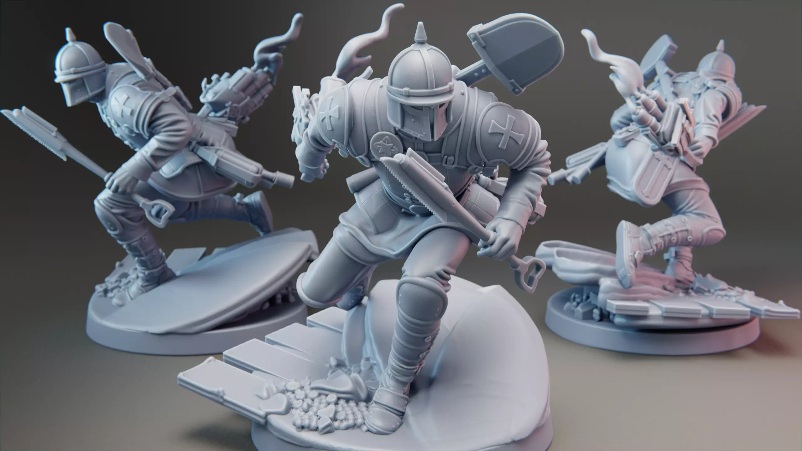 Grenadier Gustl - Zug 7 Warband - Combat Engineer 3D print model_0