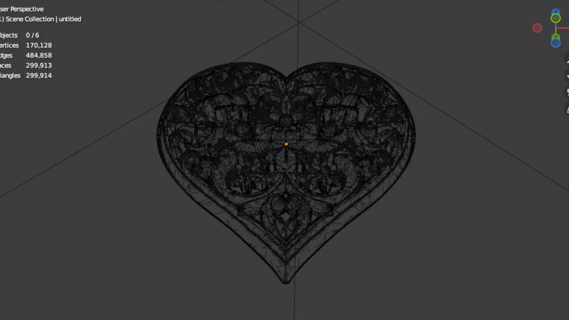 Heart decorative ornament onlay cnc 3d printing stl 02 3D print model_6