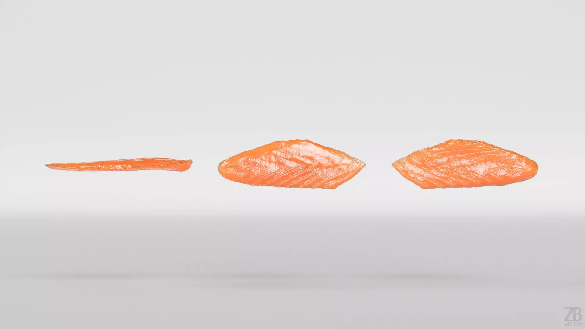Salmon Slice 3D model_4