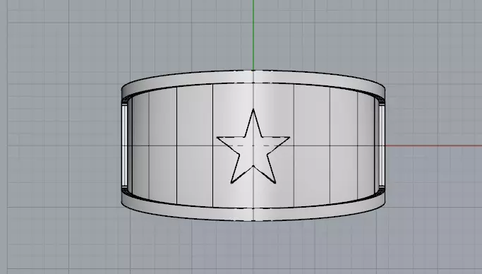 star ring 3D print model_3