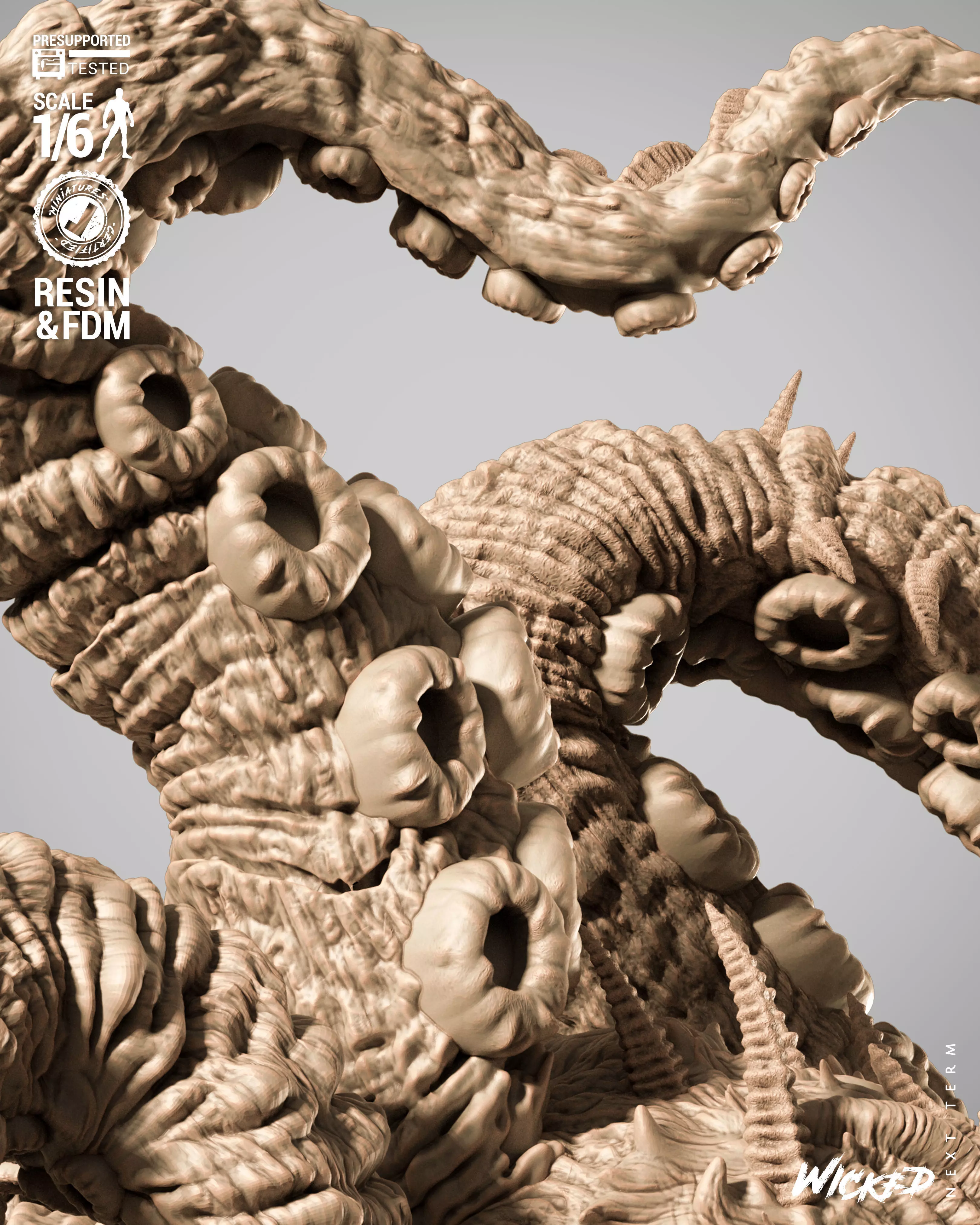 Wicked Marvel Shuma Gorath Sculpture 3D print model_26