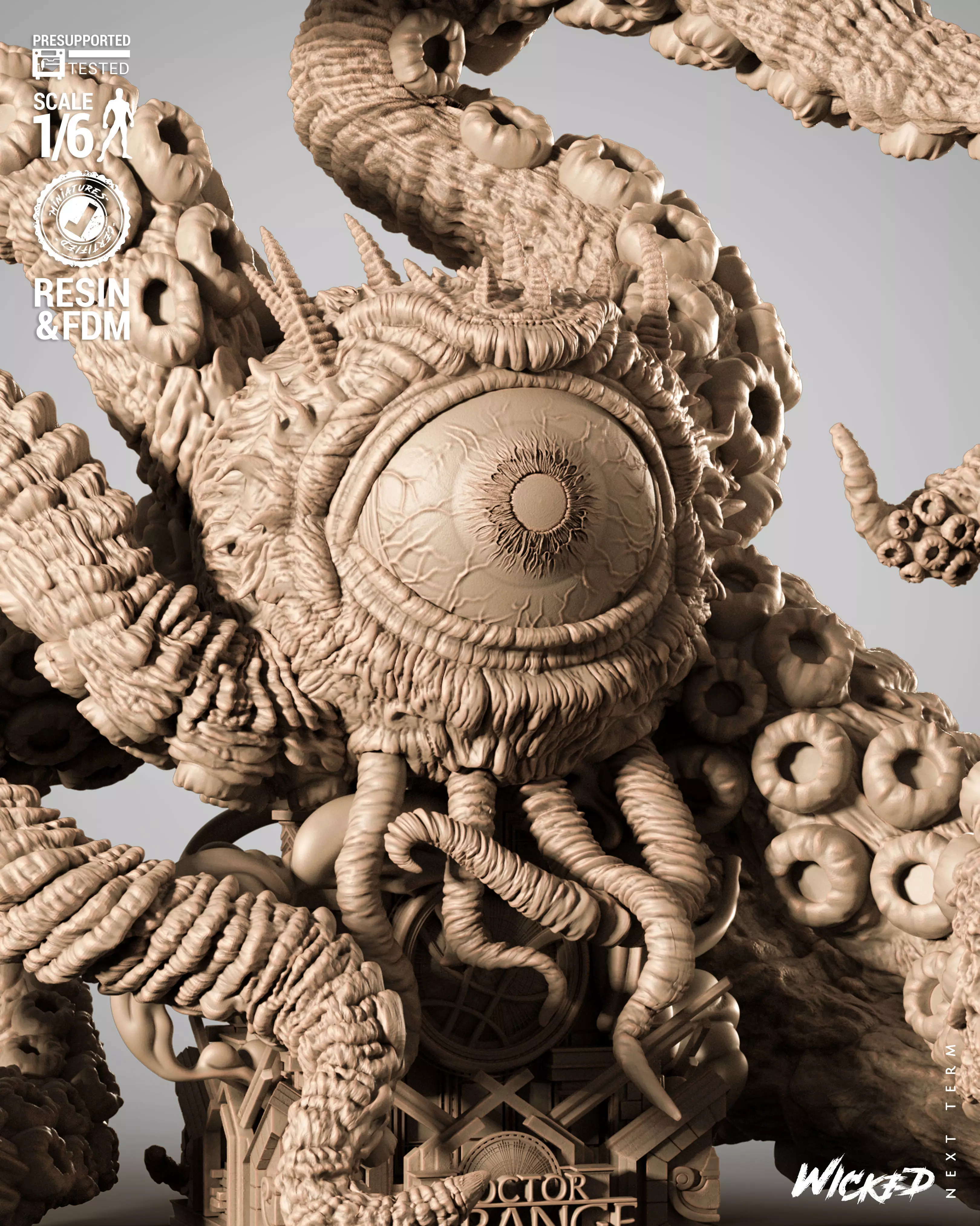 Wicked Marvel Shuma Gorath Sculpture 3D print model_5