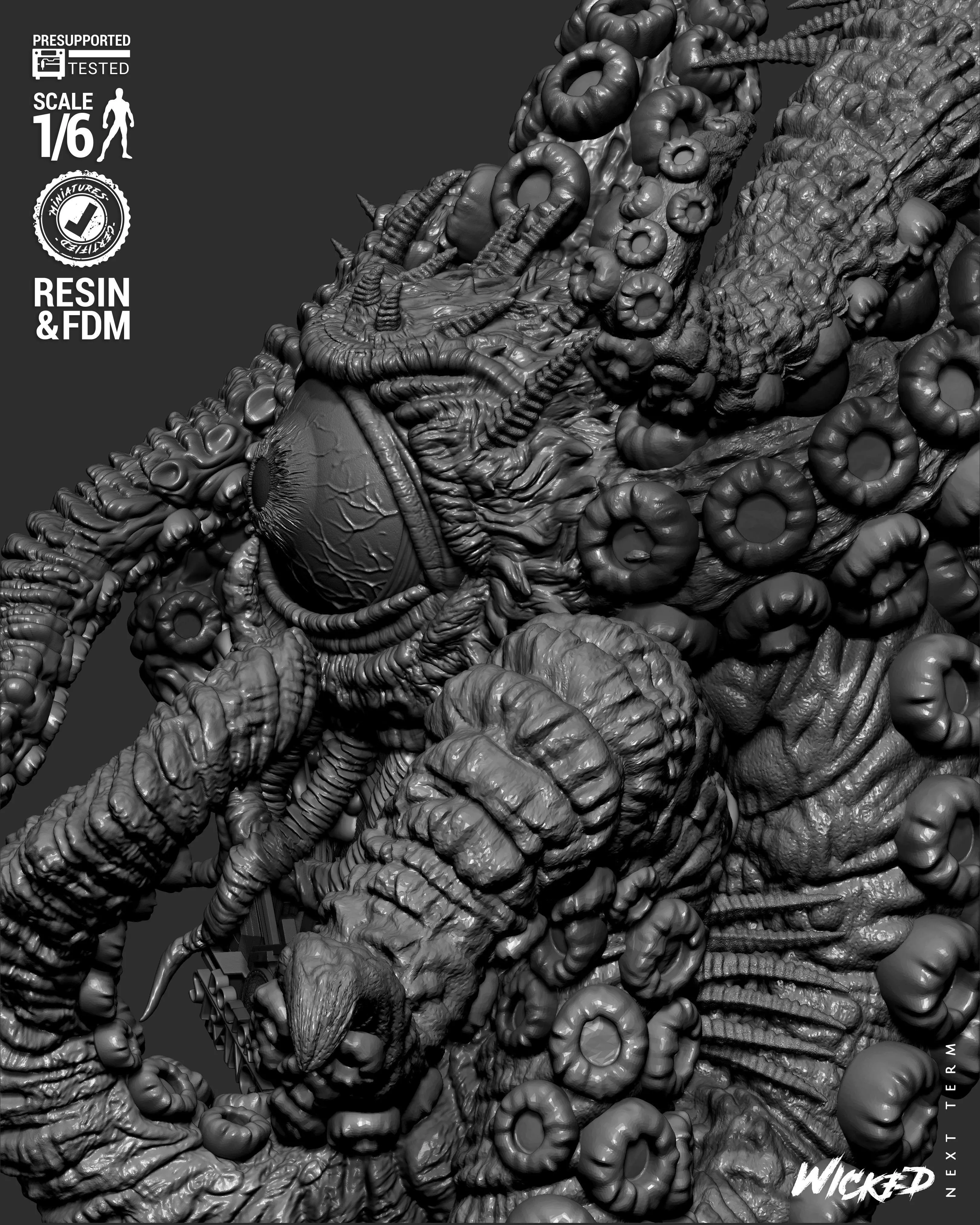 Wicked Marvel Shuma Gorath Sculpture 3D print model_67