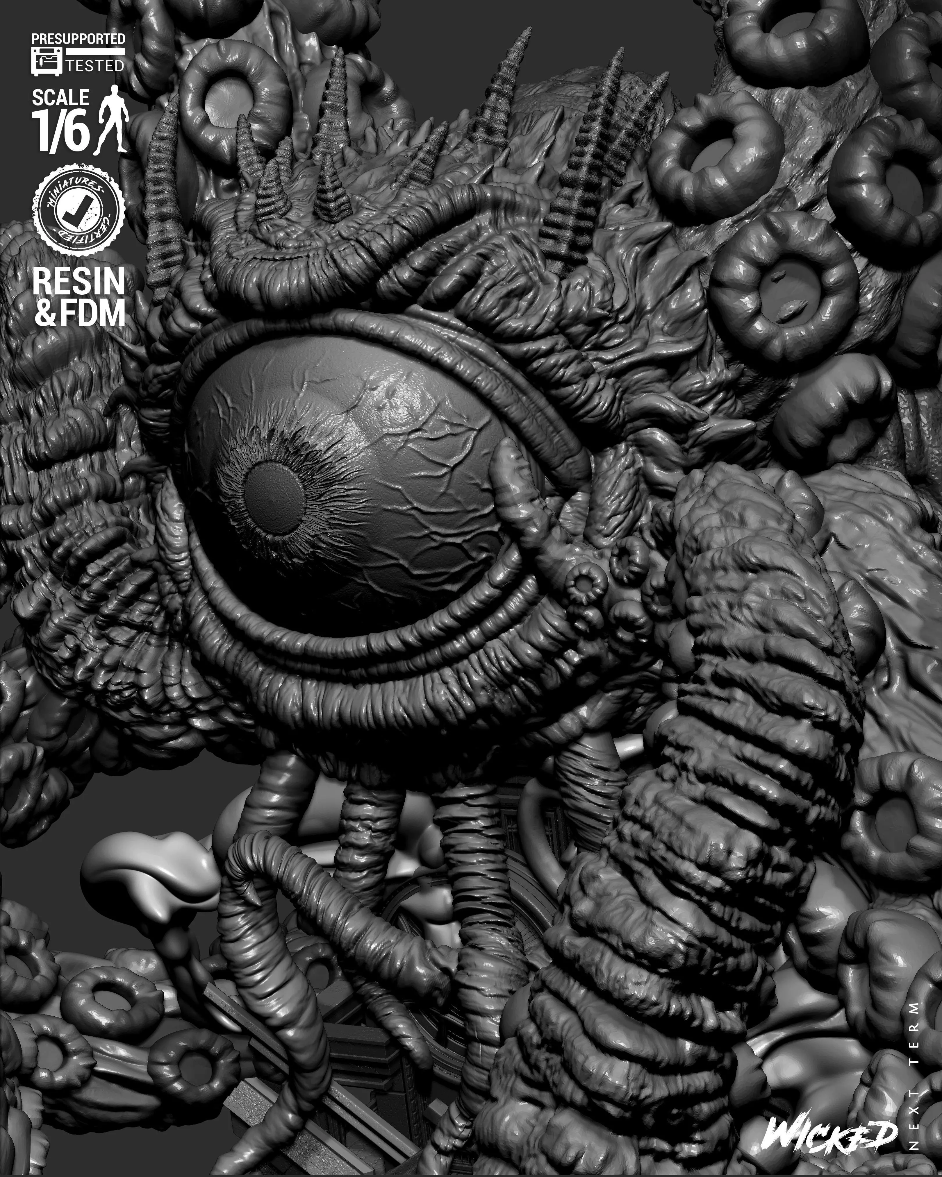Wicked Marvel Shuma Gorath Sculpture 3D print model_58