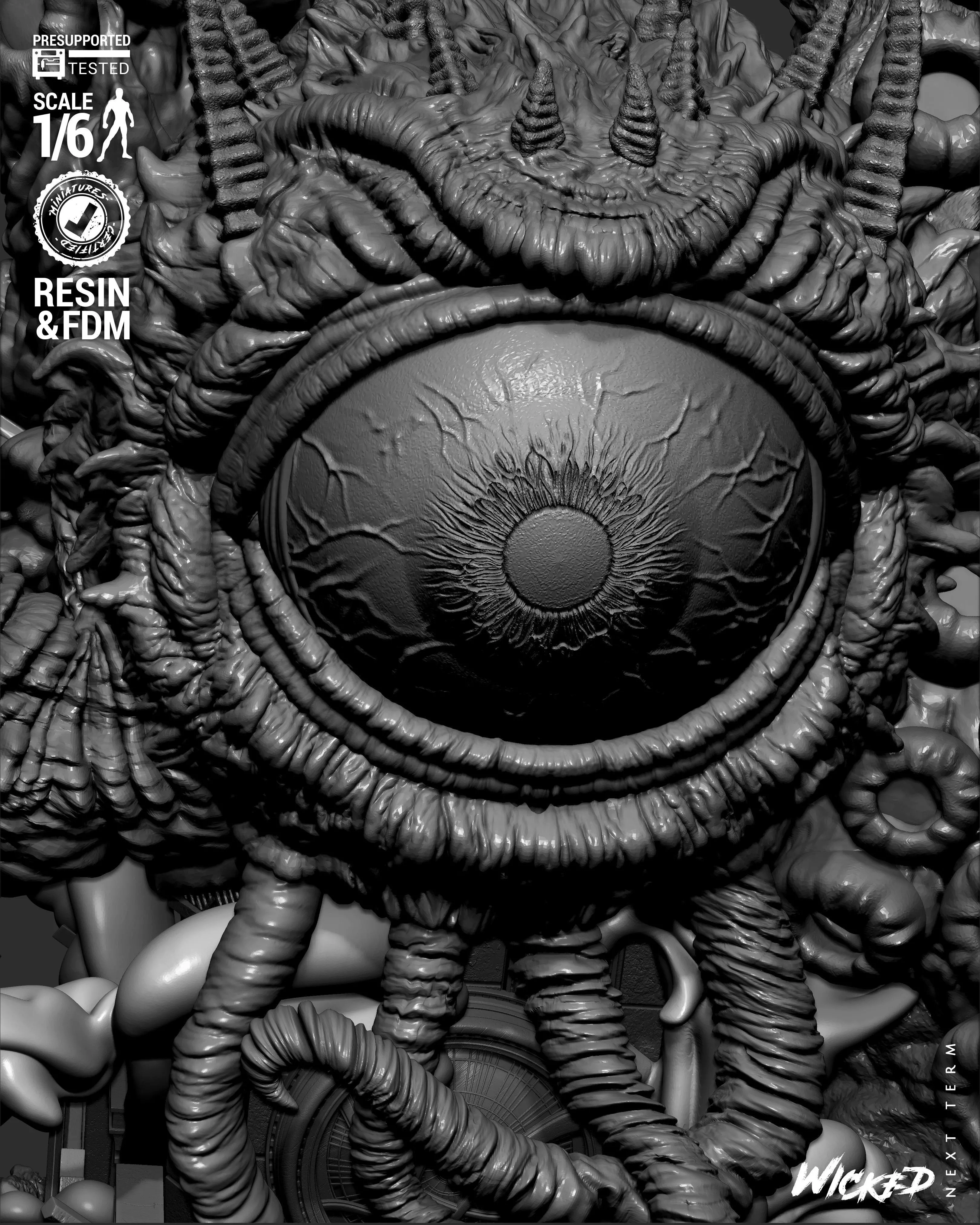 Wicked Marvel Shuma Gorath Sculpture 3D print model_61