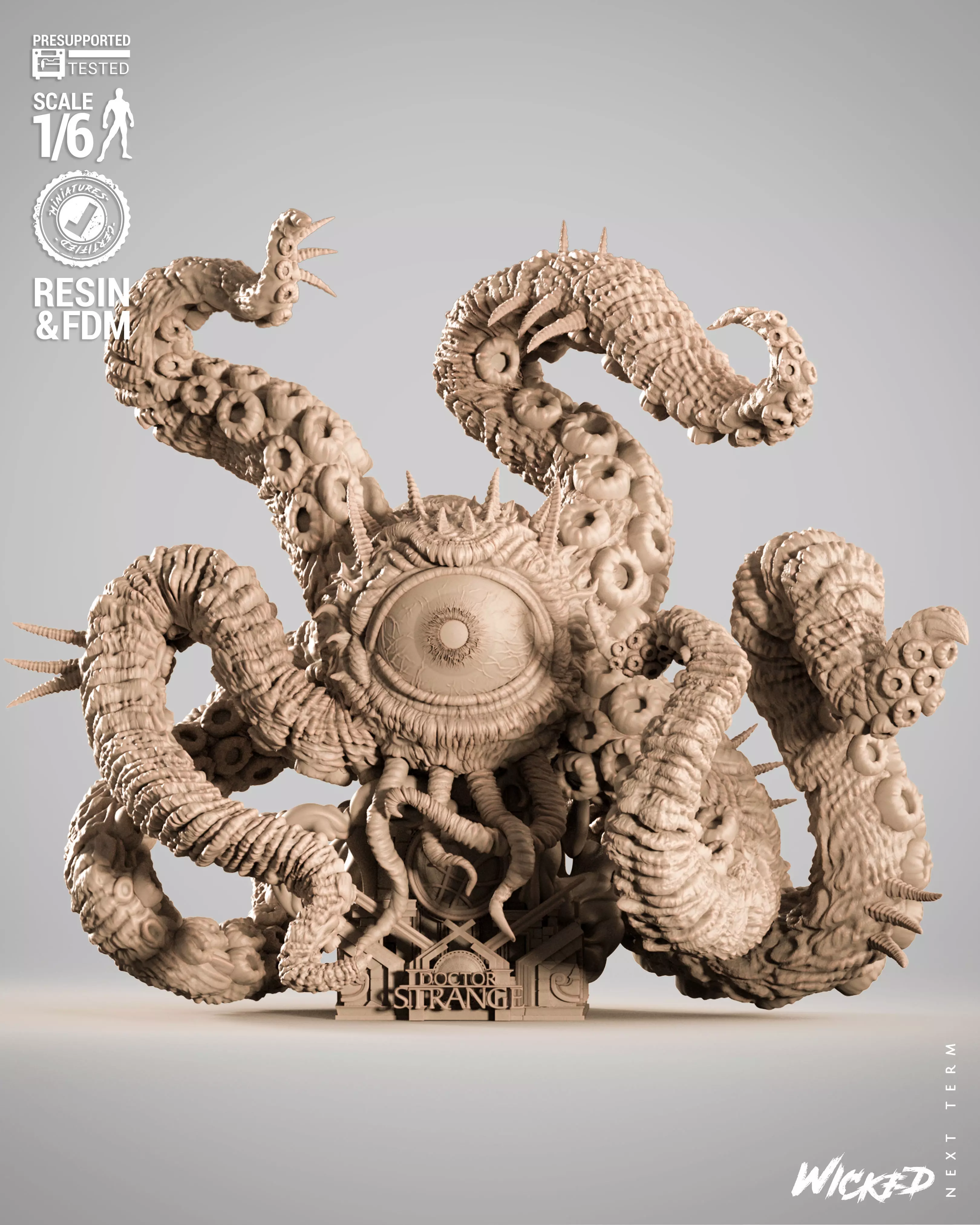 Wicked Marvel Shuma Gorath Sculpture 3D print model_1