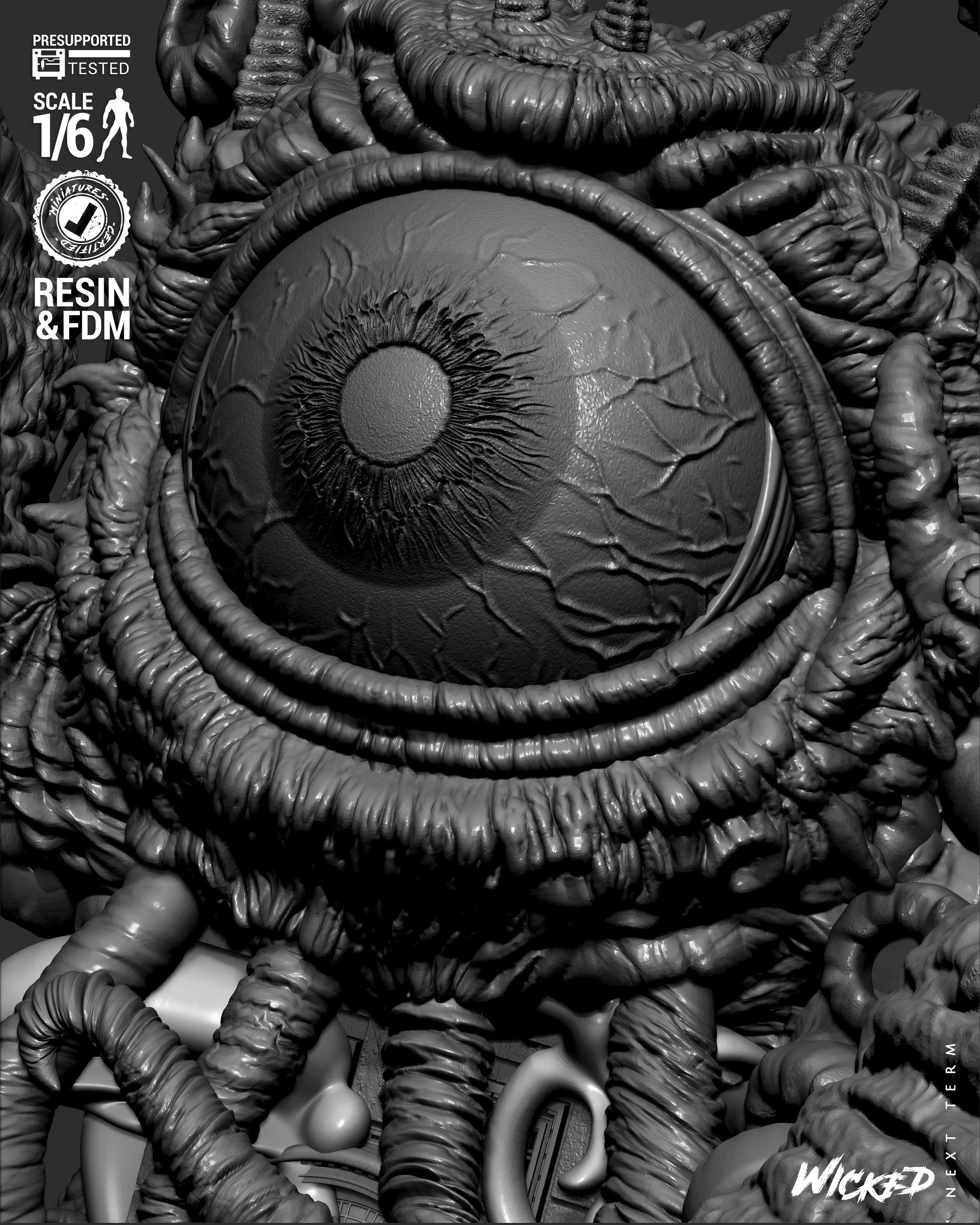 Wicked Marvel Shuma Gorath Sculpture 3D print model_36