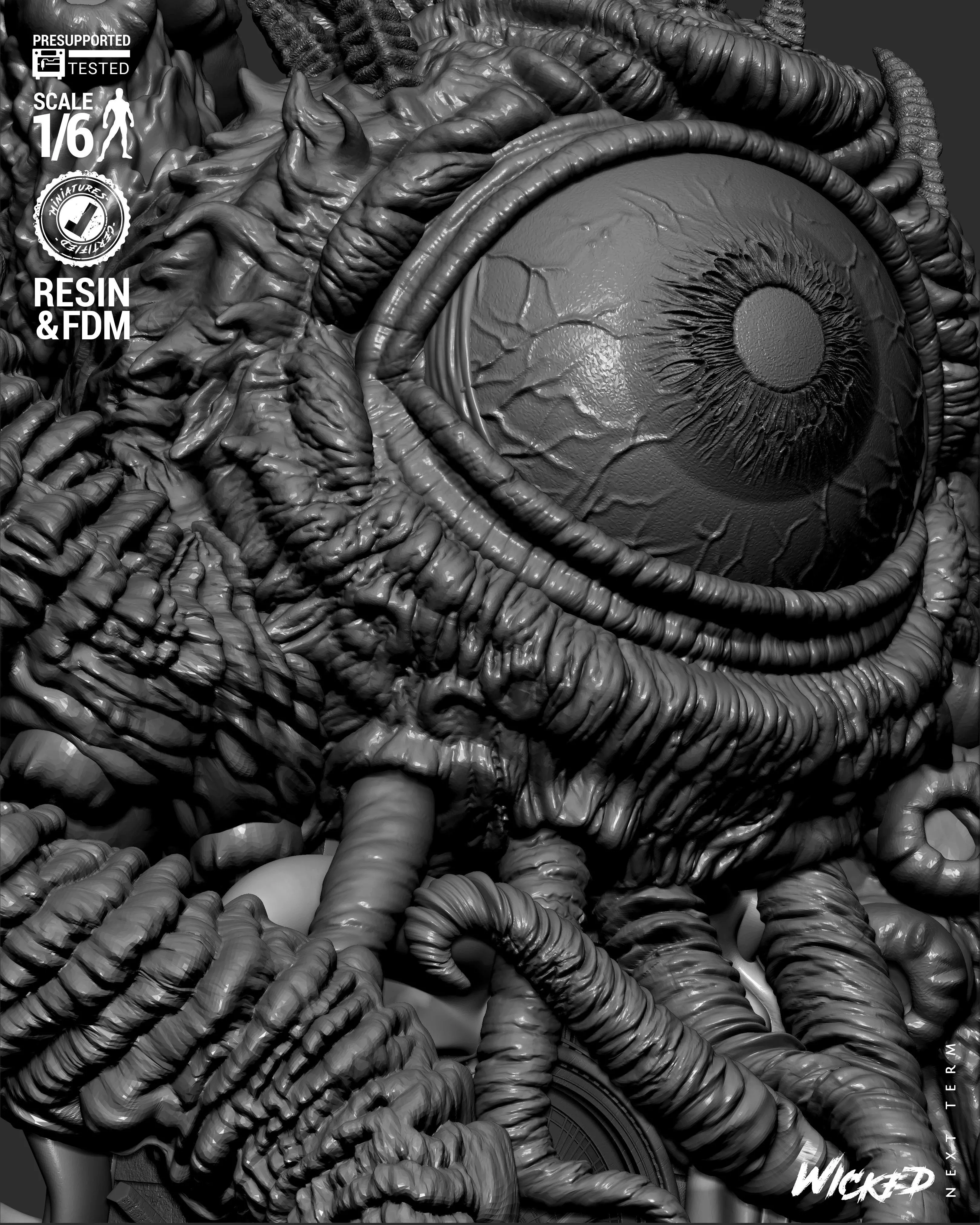 Wicked Marvel Shuma Gorath Sculpture 3D print model_63