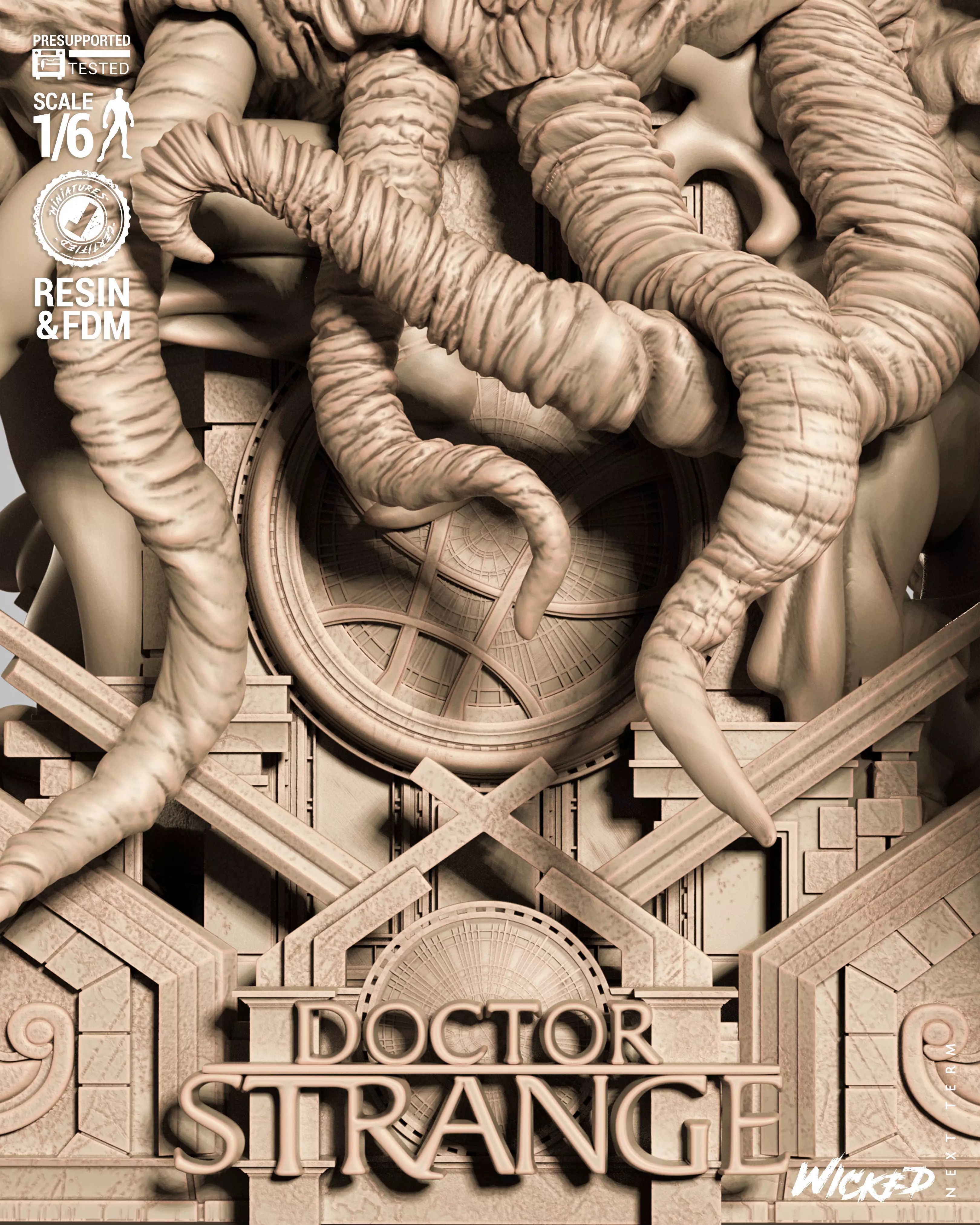 Wicked Marvel Shuma Gorath Sculpture 3D print model_17