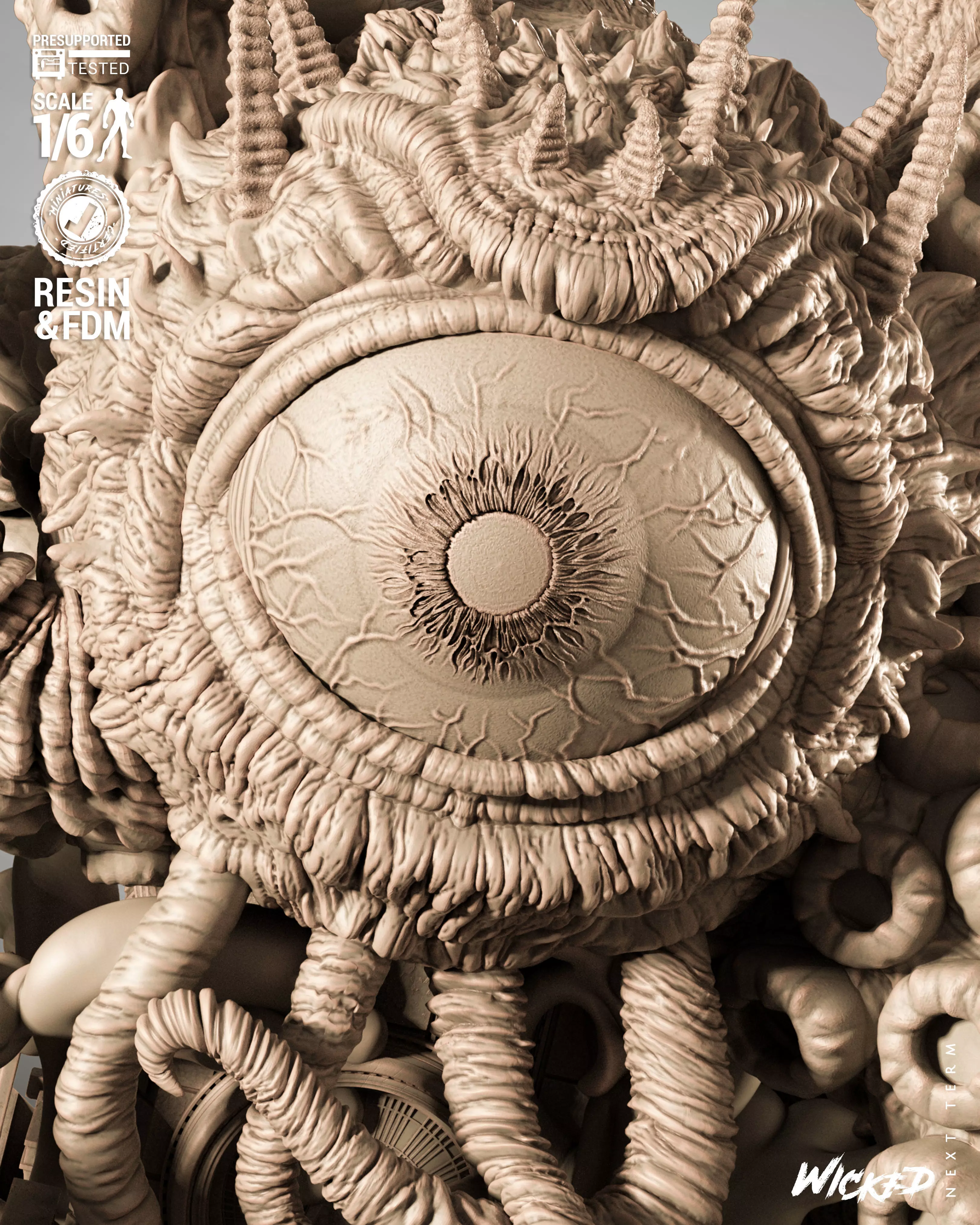 Wicked Marvel Shuma Gorath Sculpture 3D print model_29