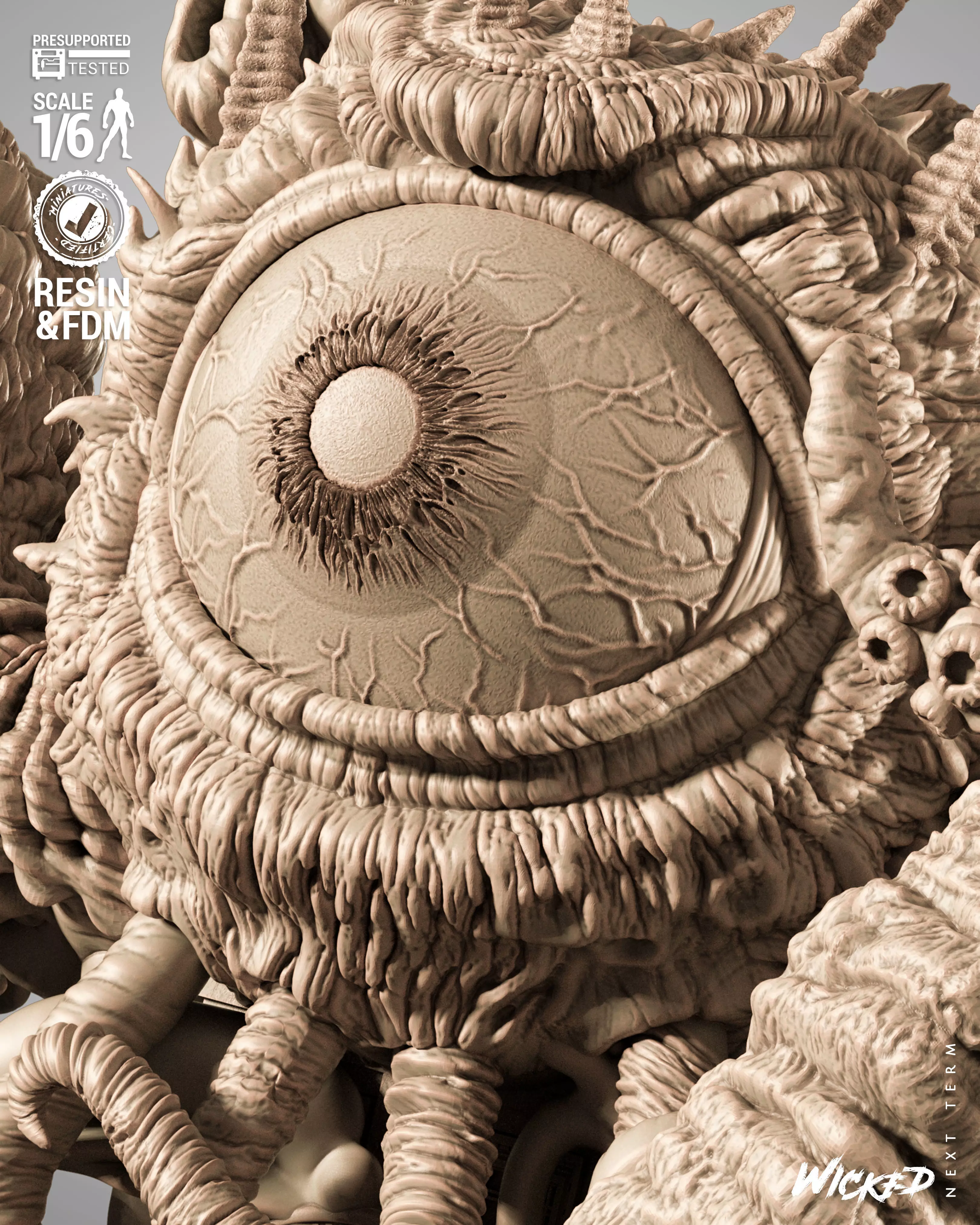 Wicked Marvel Shuma Gorath Sculpture 3D print model_21