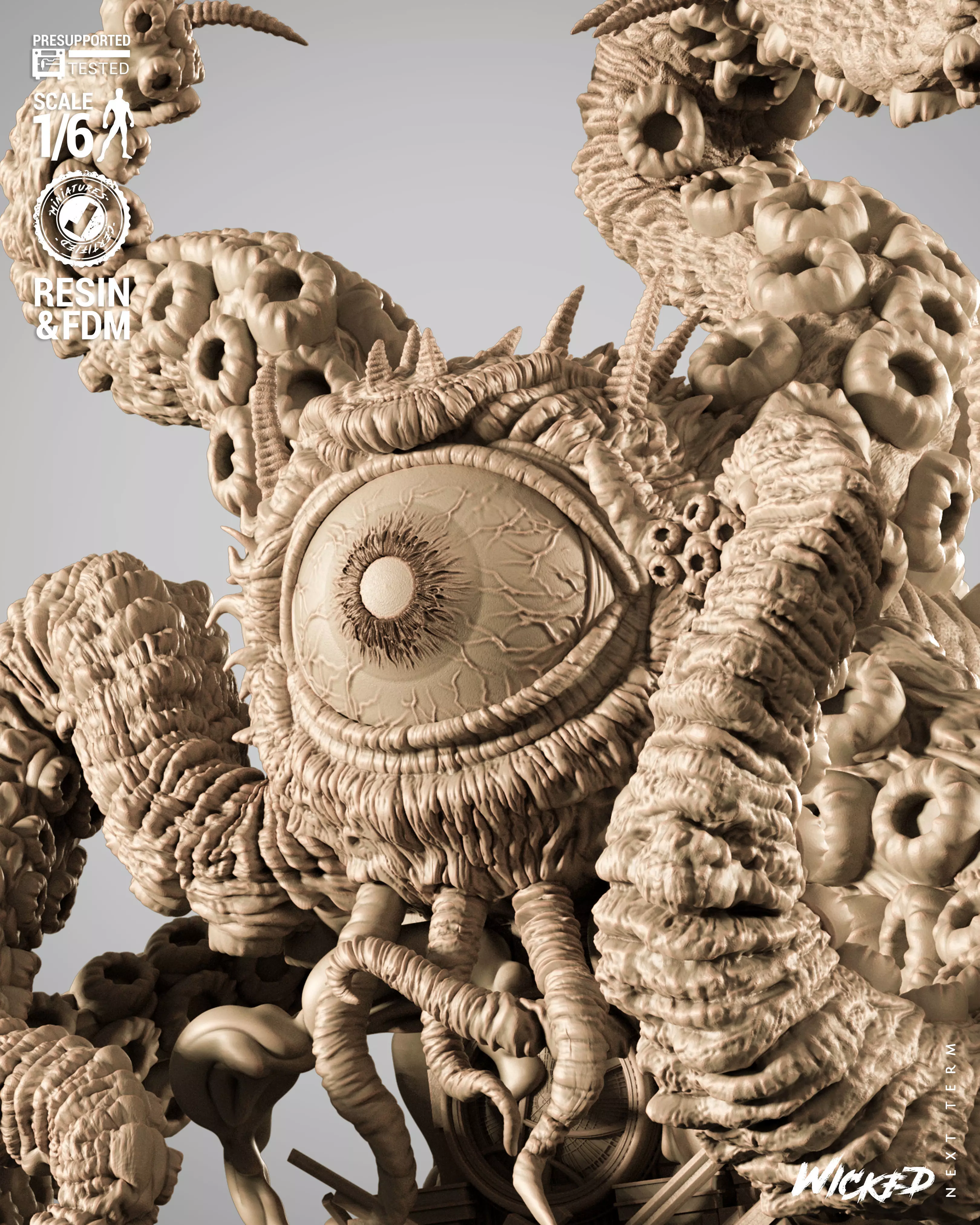 Wicked Marvel Shuma Gorath Sculpture 3D print model_23