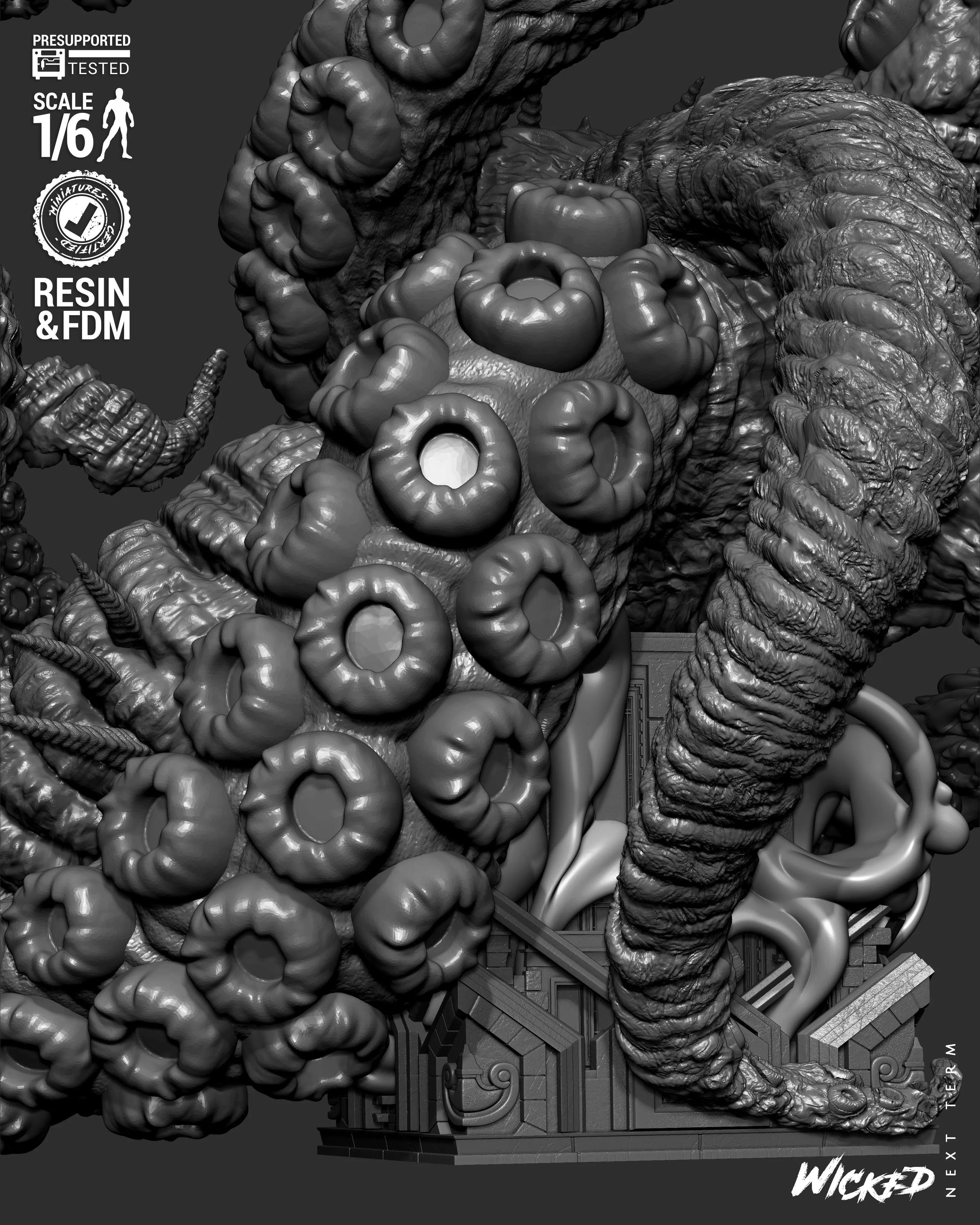 Wicked Marvel Shuma Gorath Sculpture 3D print model_53