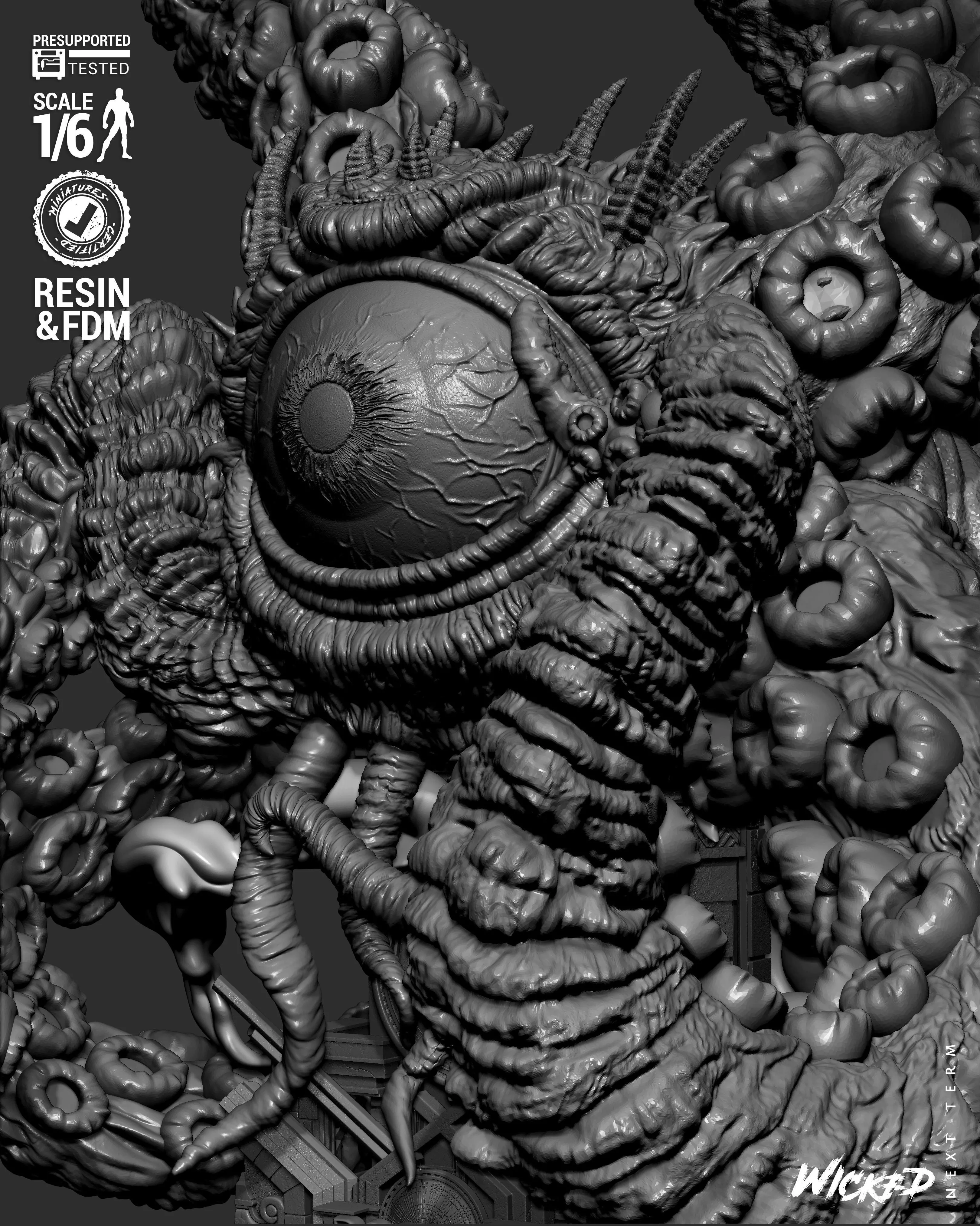 Wicked Marvel Shuma Gorath Sculpture 3D print model_42