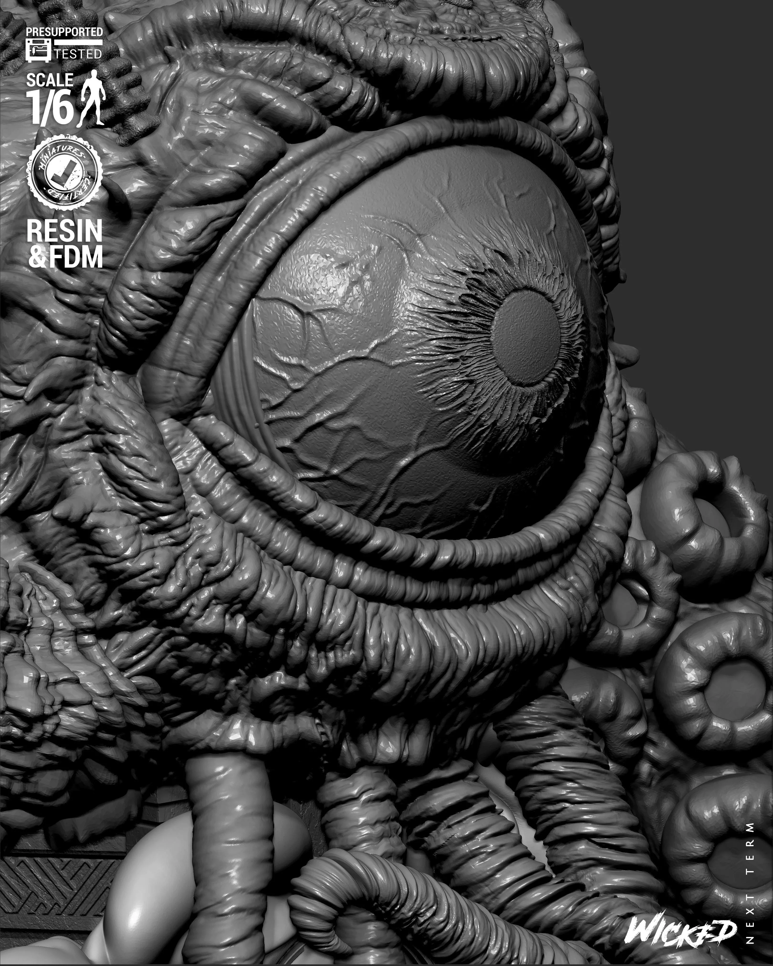 Wicked Marvel Shuma Gorath Sculpture 3D print model_46