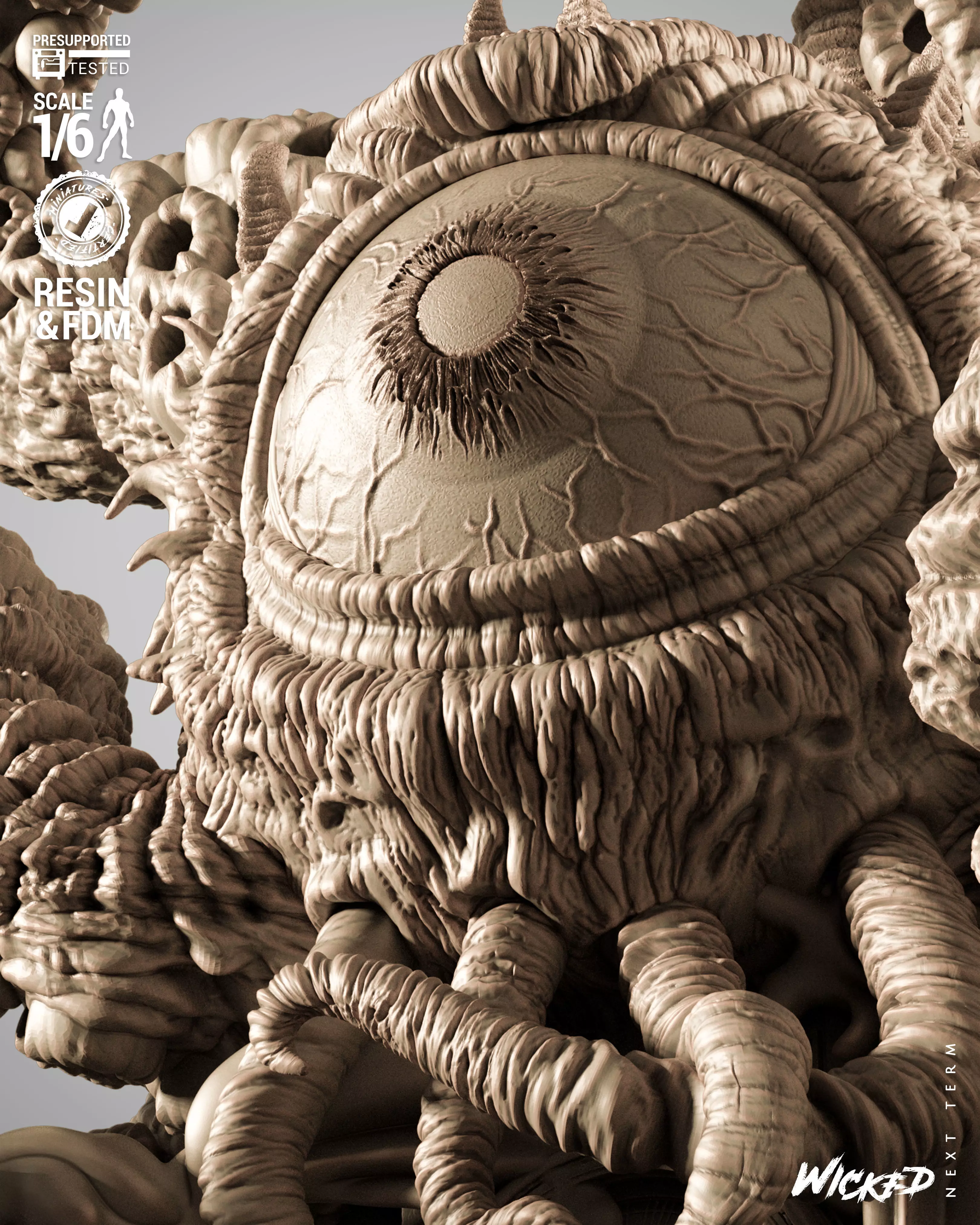 Wicked Marvel Shuma Gorath Sculpture 3D print model_13
