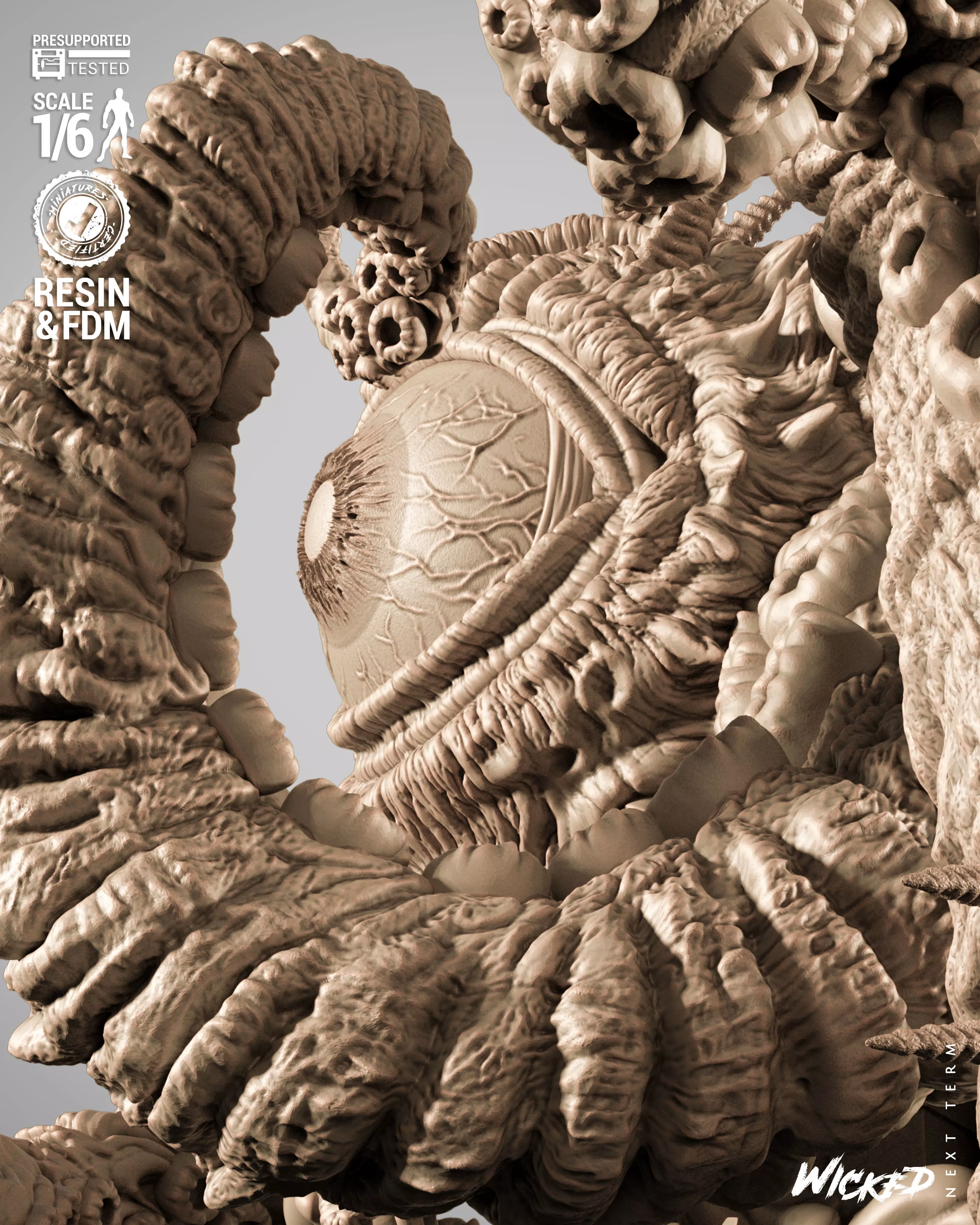 Wicked Marvel Shuma Gorath Sculpture 3D print model_18