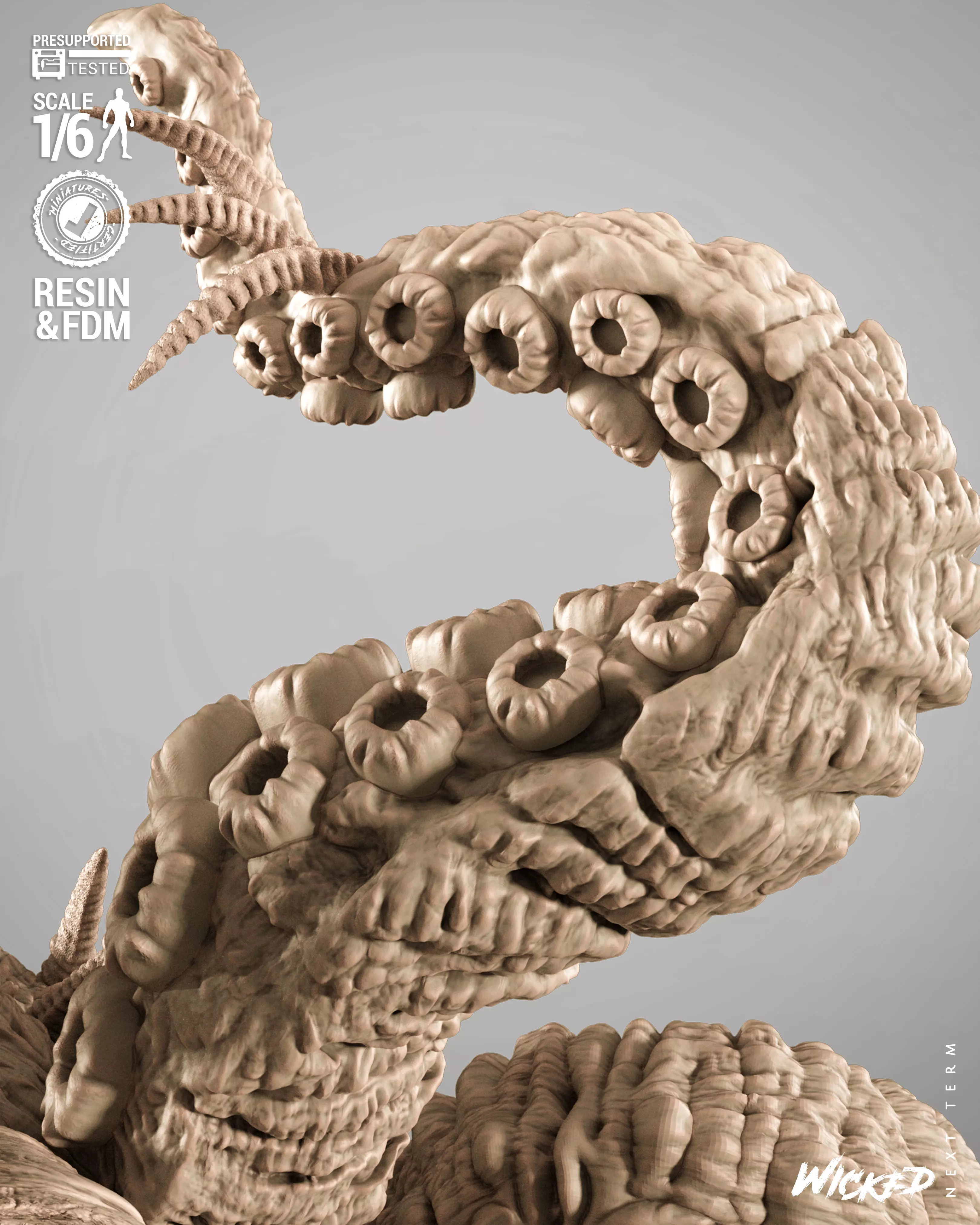 Wicked Marvel Shuma Gorath Sculpture 3D print model_25