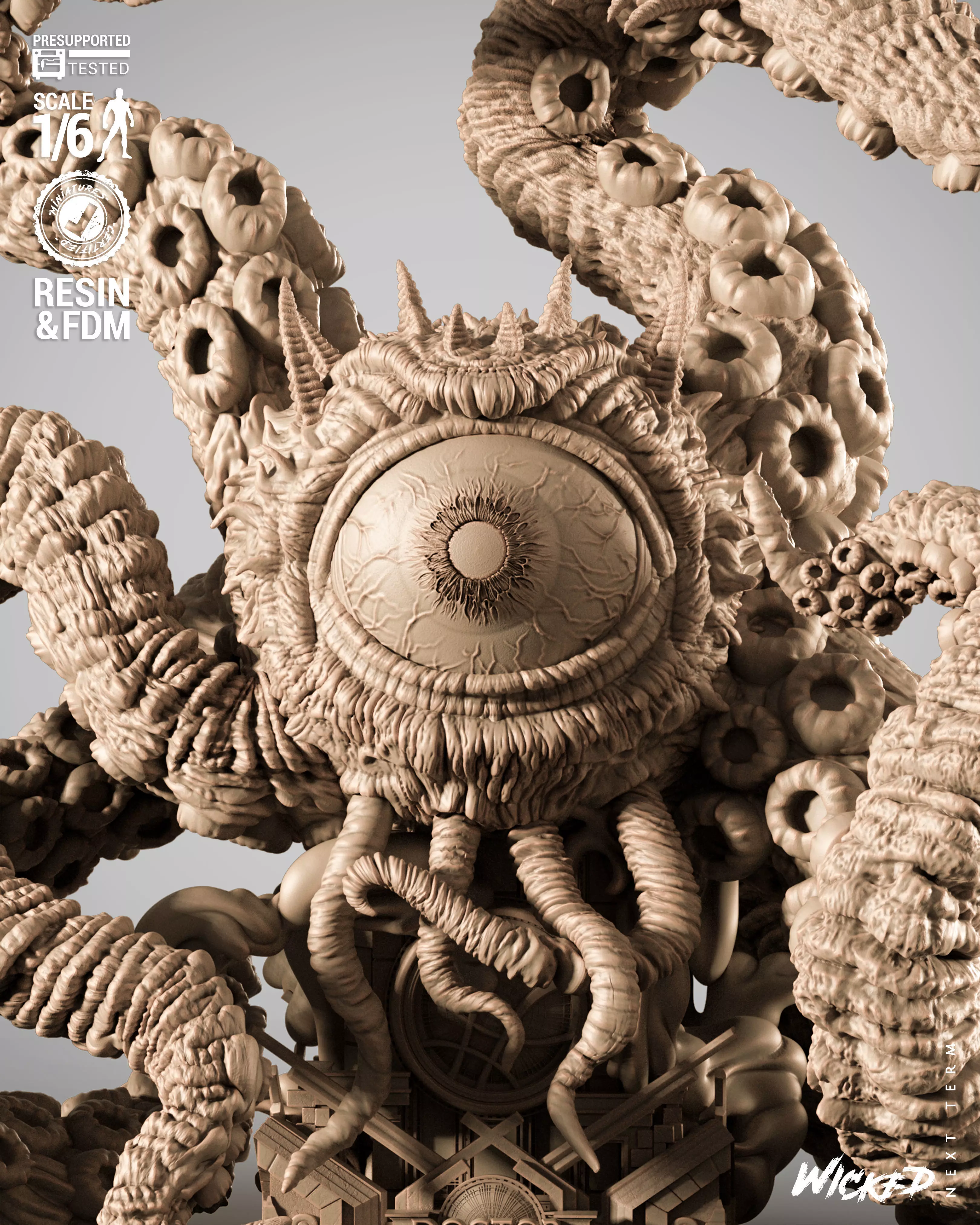 Wicked Marvel Shuma Gorath Sculpture 3D print model_6