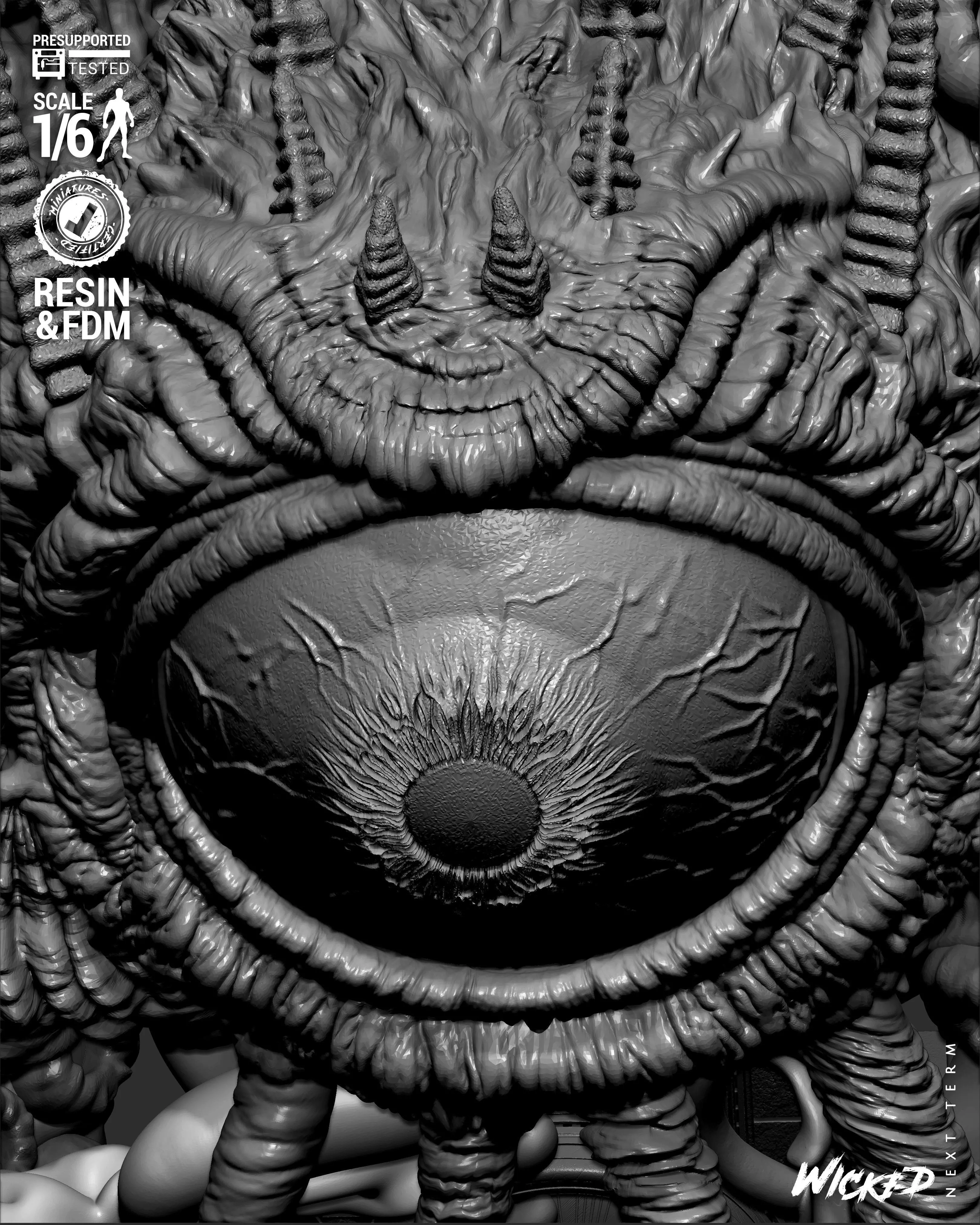 Wicked Marvel Shuma Gorath Sculpture 3D print model_69