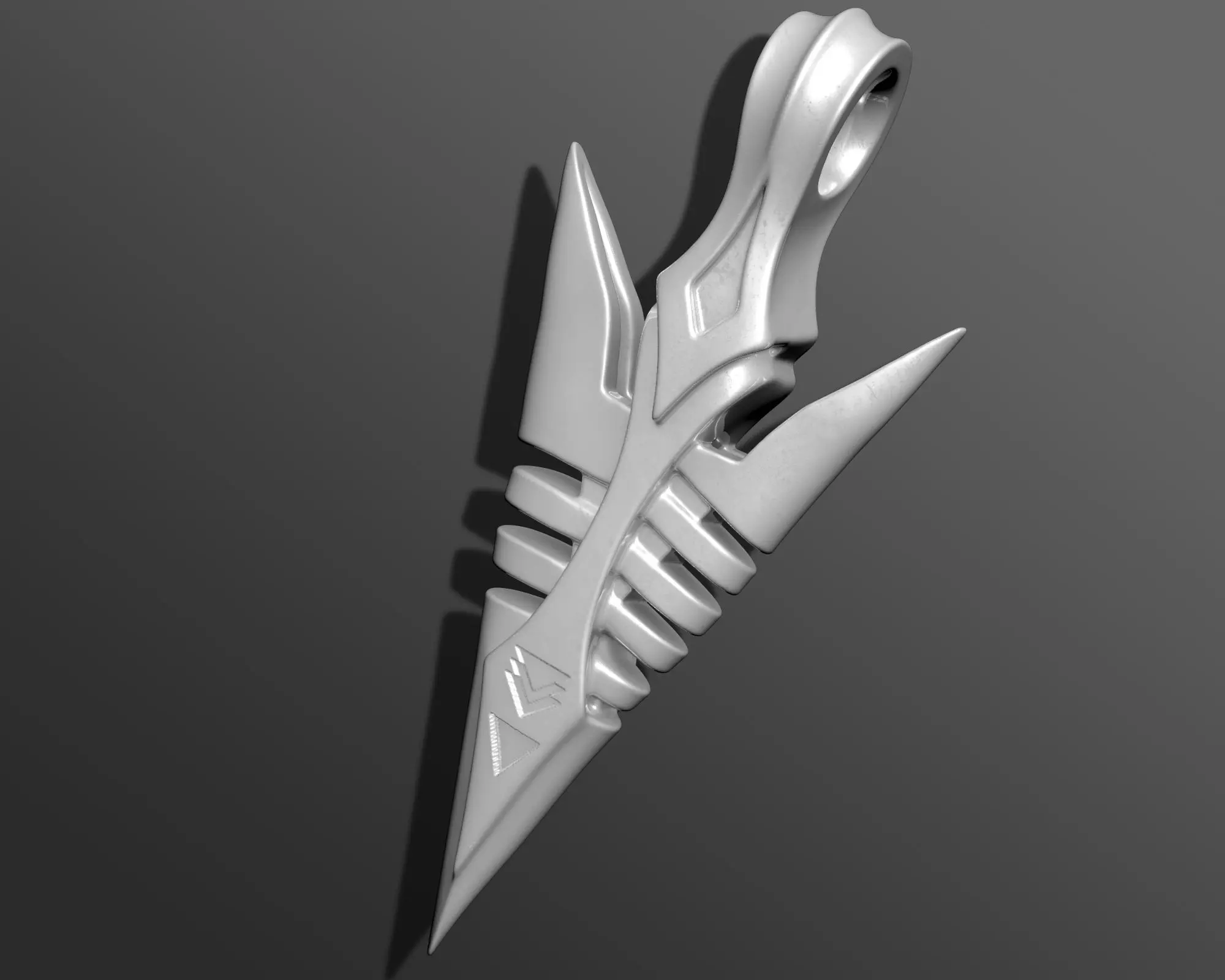 ANCIENT ARROW PENDANT M03 3D print model_7