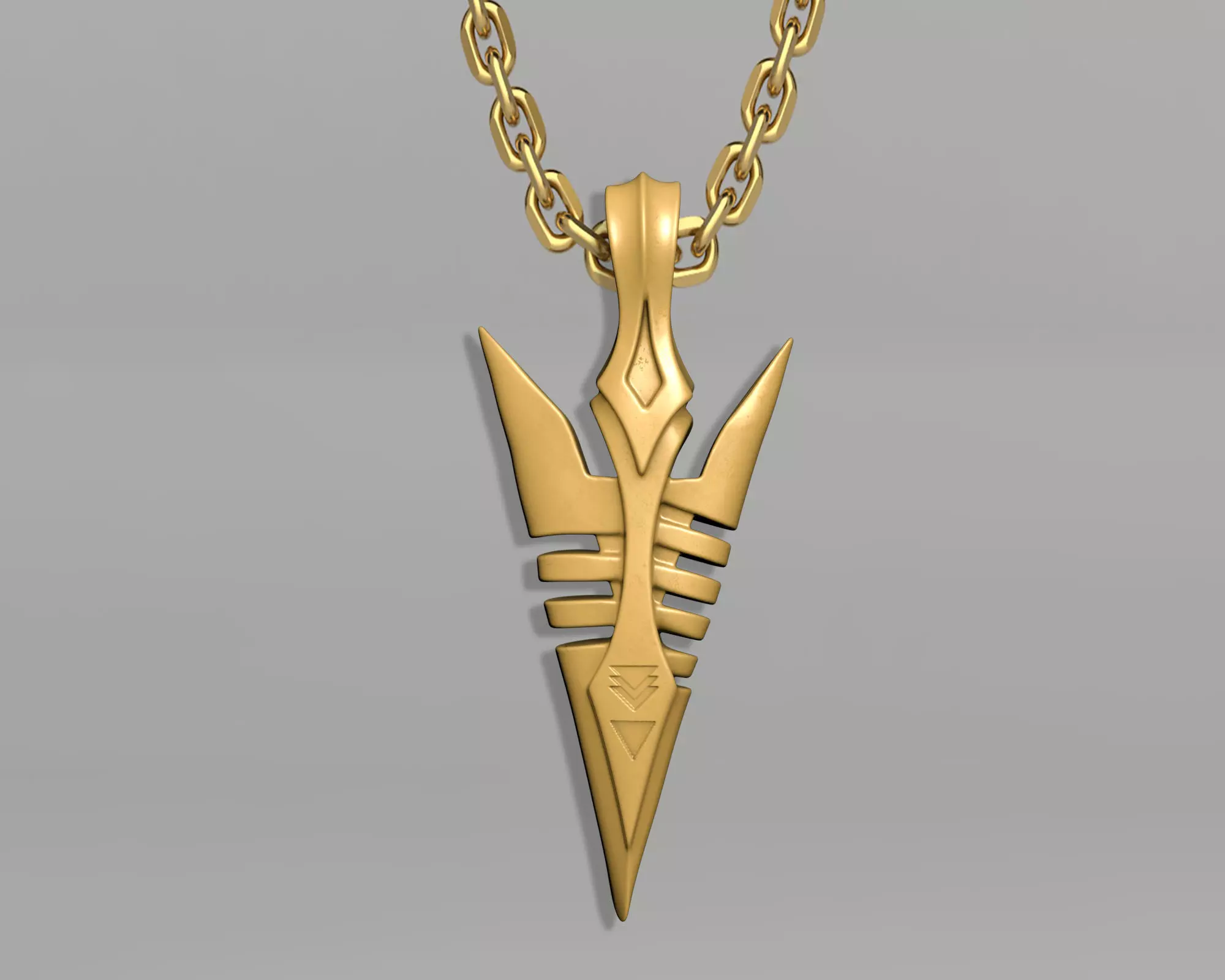 ANCIENT ARROW PENDANT M03 3D print model_5