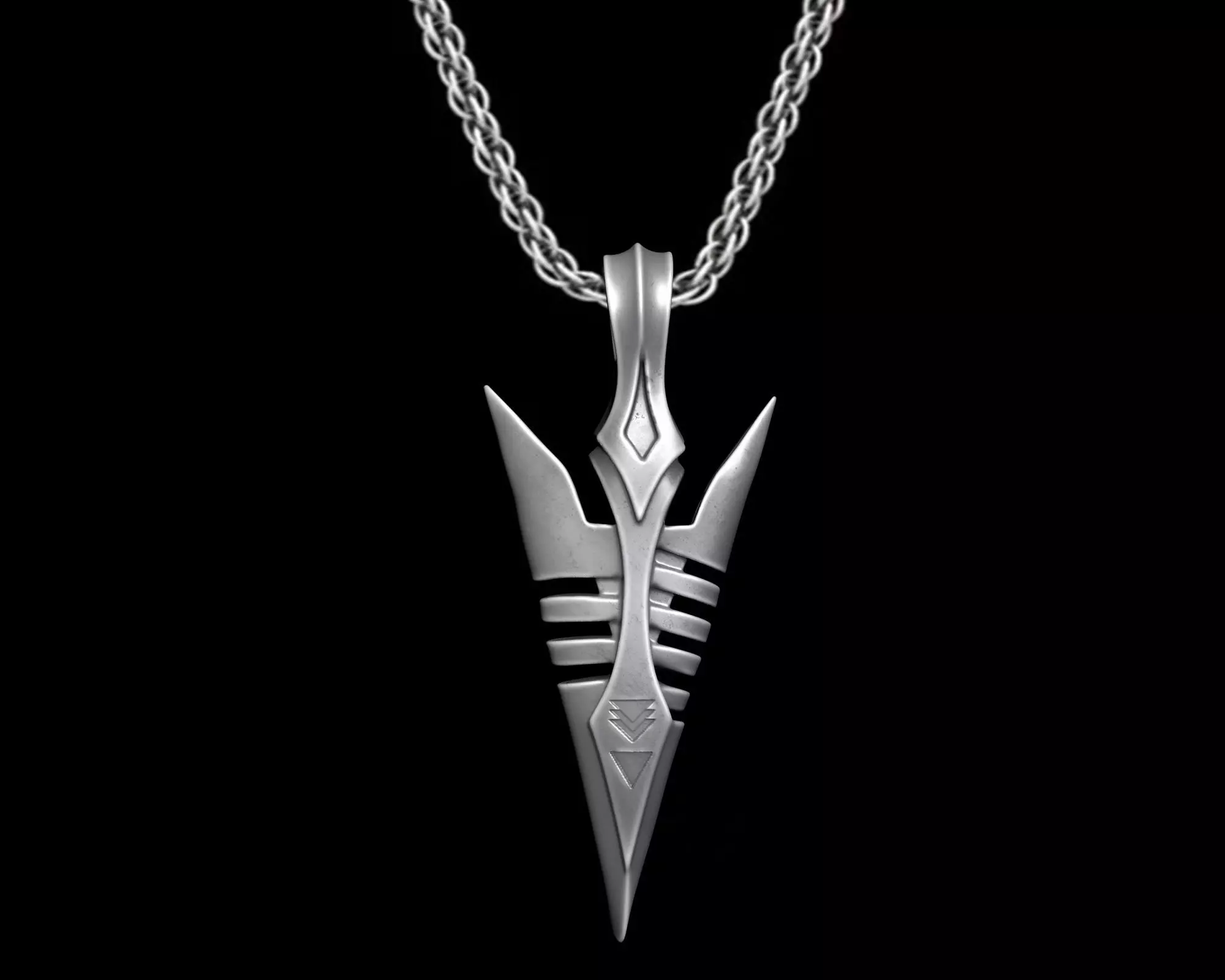 ANCIENT ARROW PENDANT M03 3D print model_1