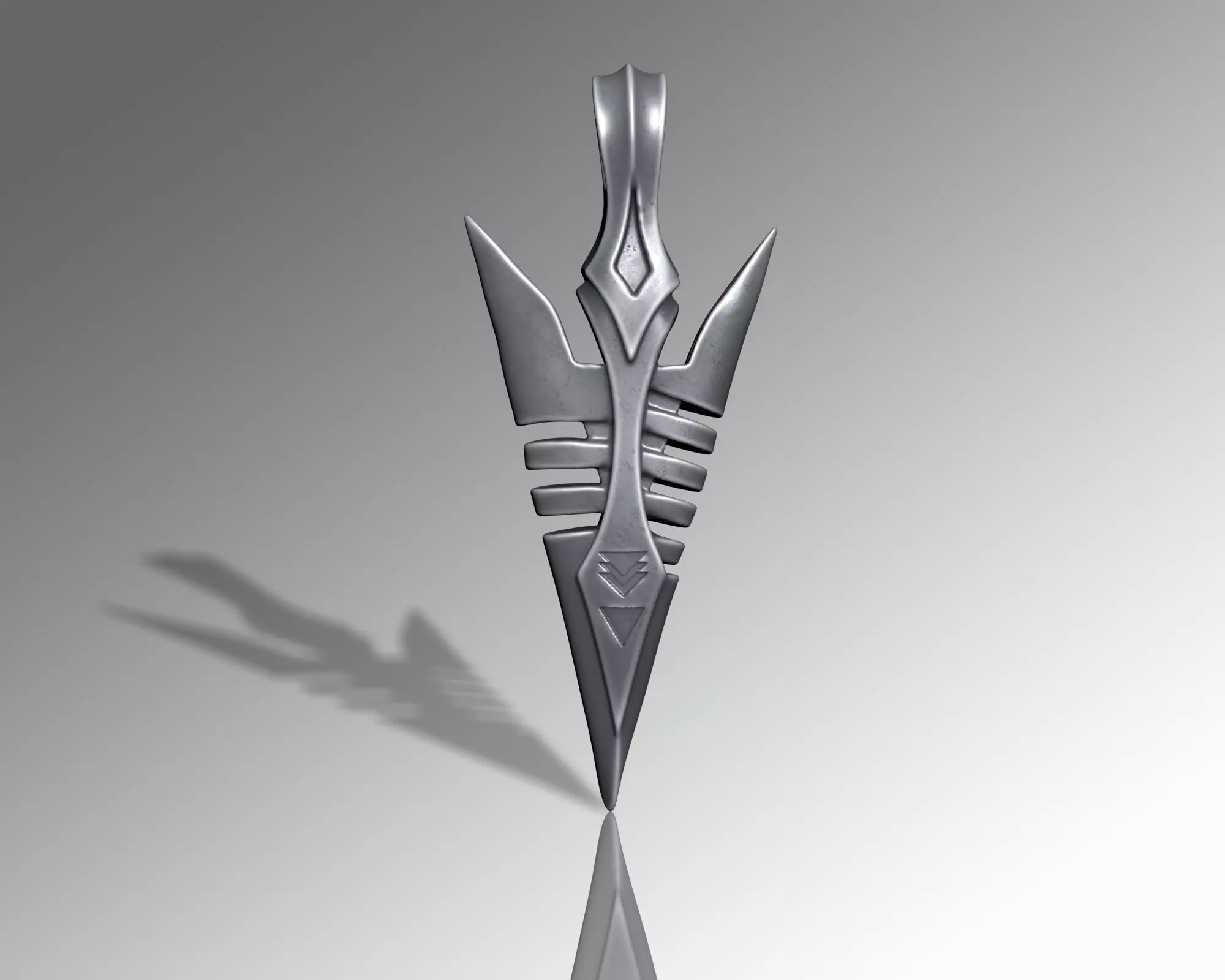 ANCIENT ARROW PENDANT M03 3D print model_3