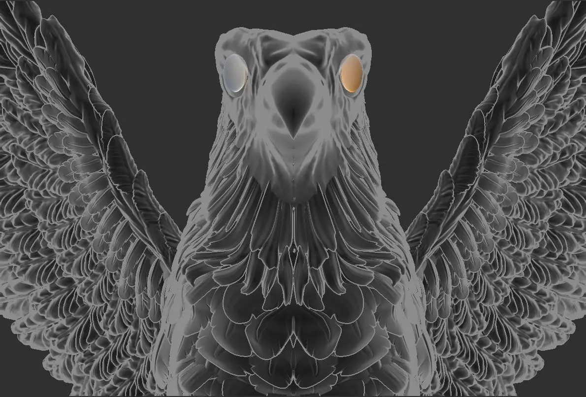 Eagle Ancient 3D print model_16