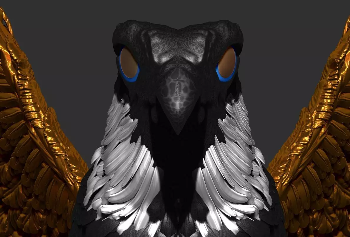 Eagle Ancient 3D print model_20