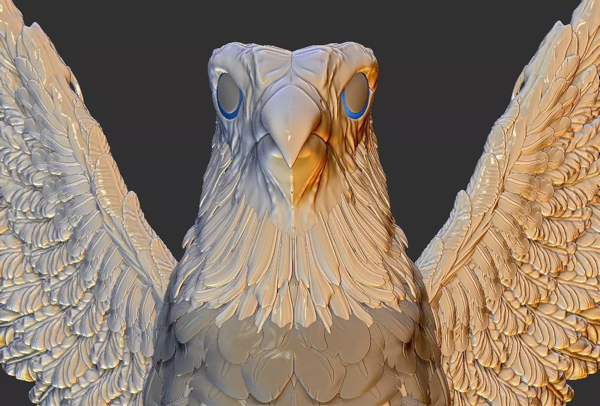 Eagle Ancient 3D print model_15