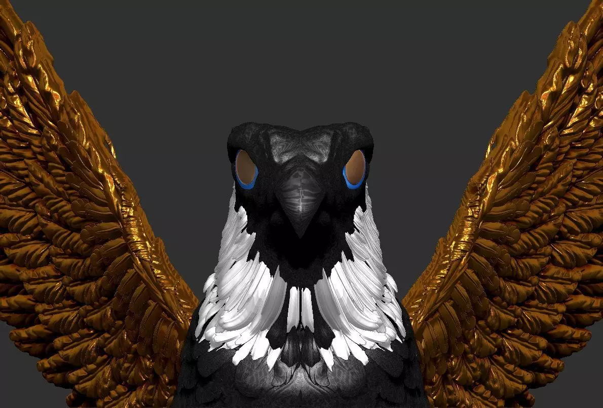 Eagle Ancient 3D print model_3