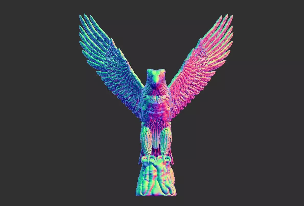 Eagle Ancient 3D print model_10