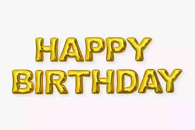 Happy Birthday balloons
