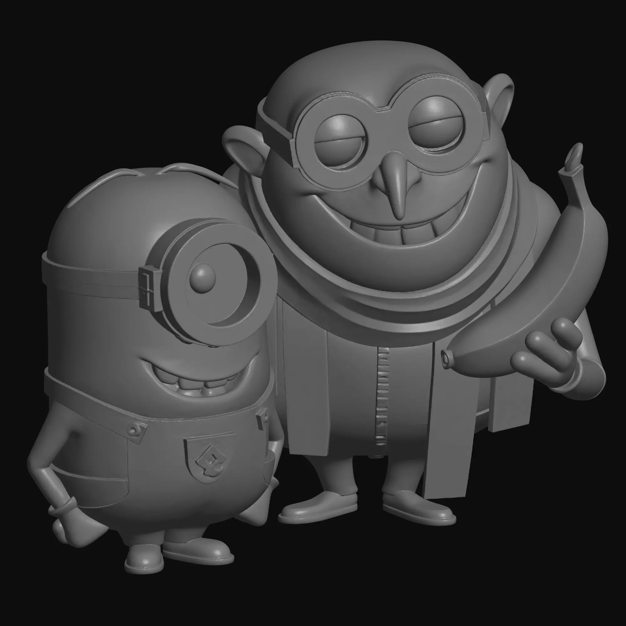 minions boss 3D print model_0